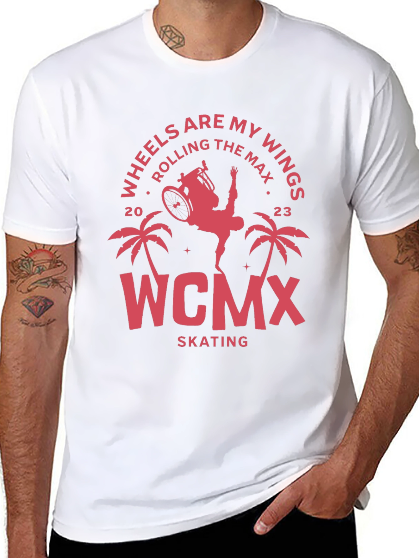 Wheels Are My Wings Skating T-Shirt