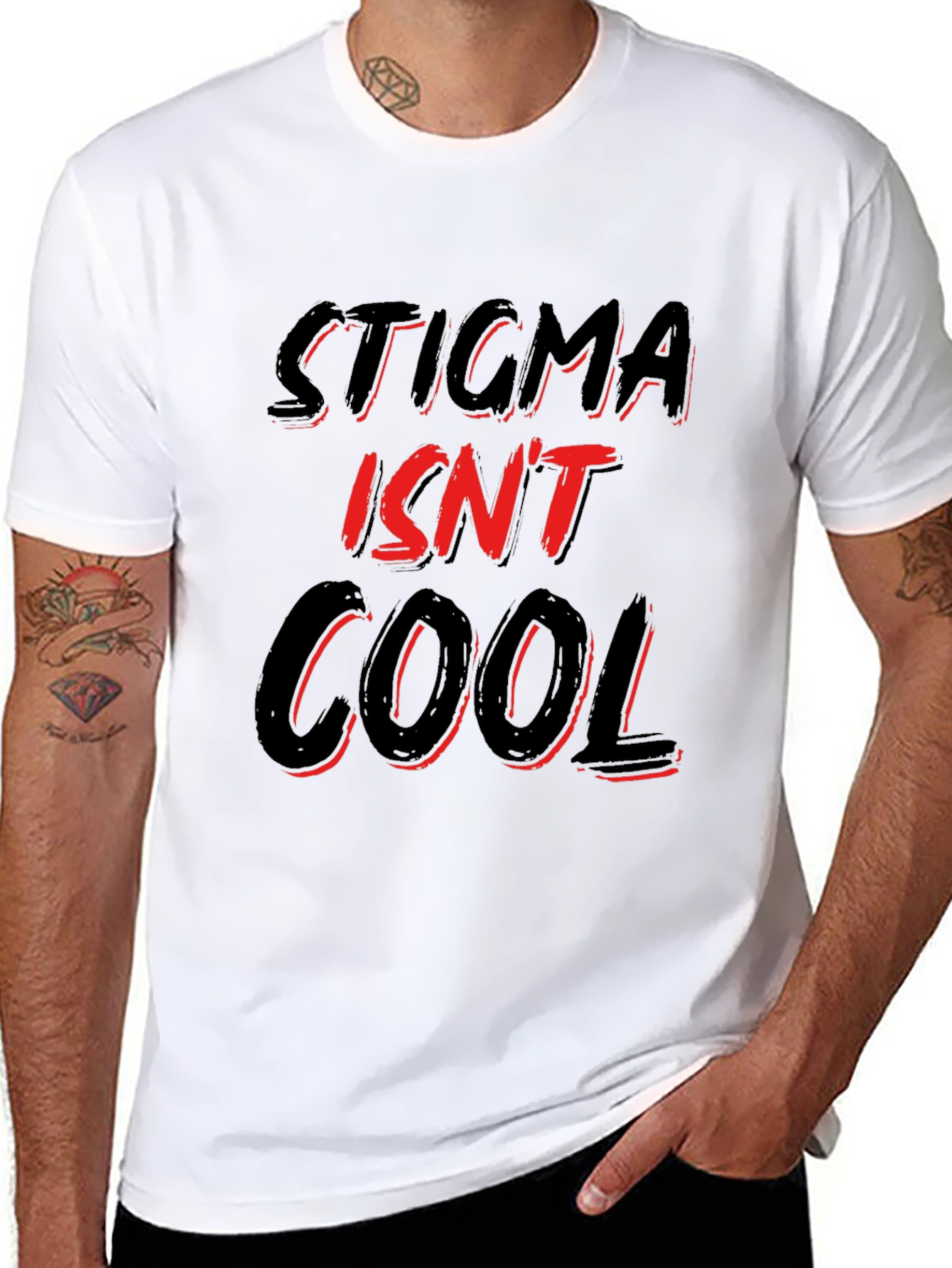 Stigma Isnt Cool Graphic T-Shirt