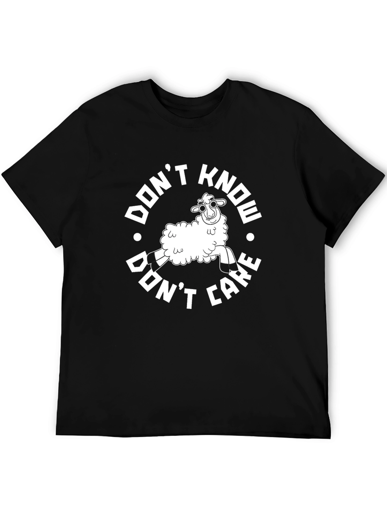 Funny Sheep Graphic Tee - Dont Know Dont Care