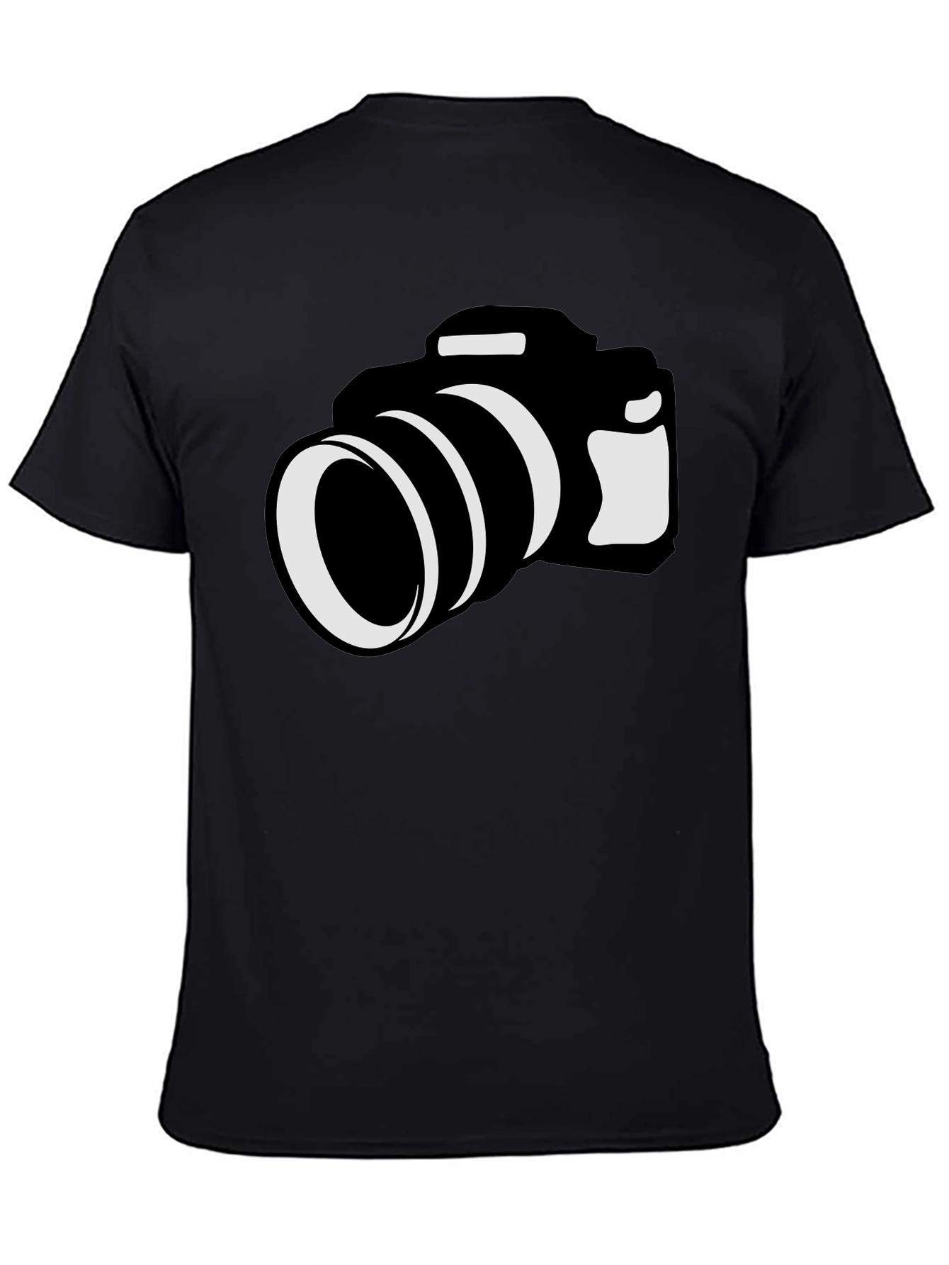 Photographer T-Shirt: Black Camera Graphic Tee