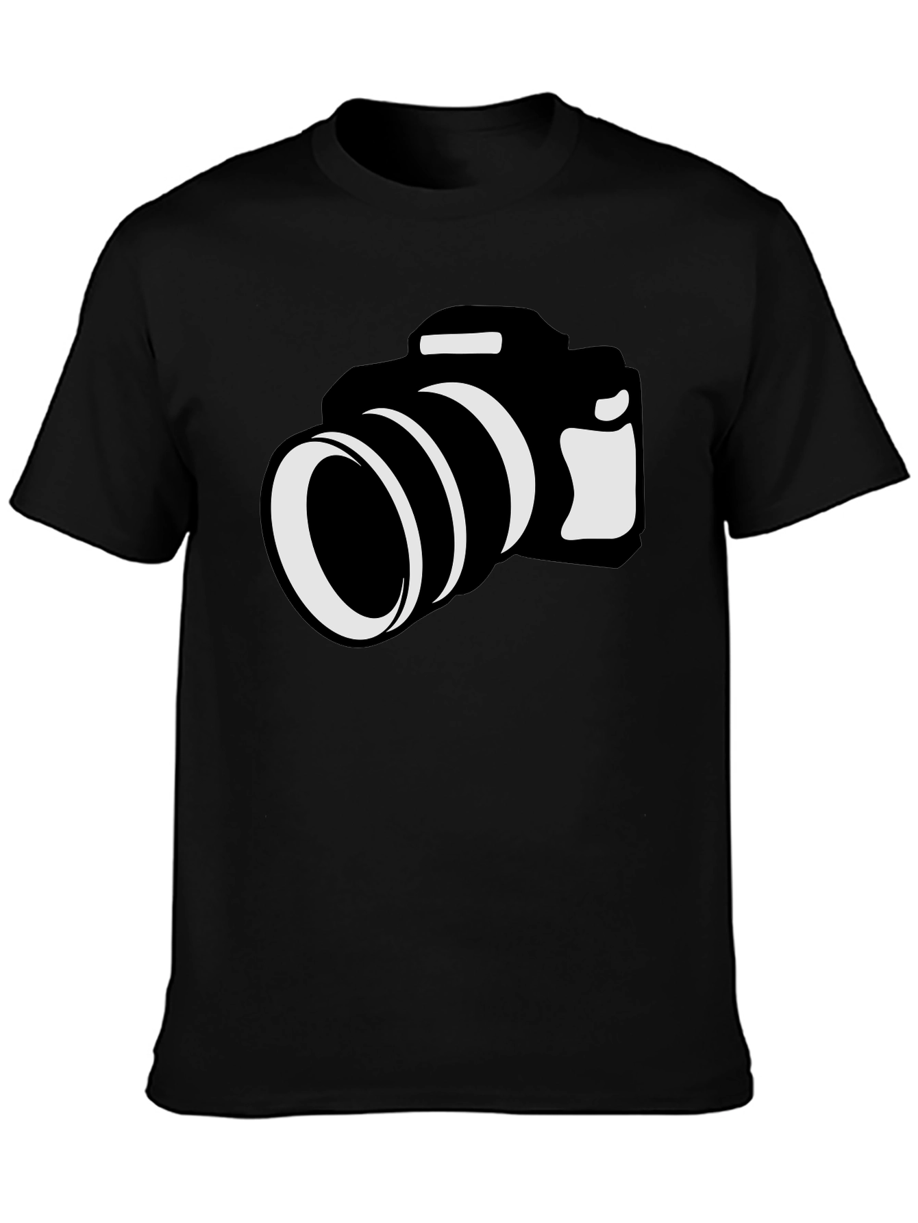 Photographer T-Shirt: Black Camera Graphic Tee
