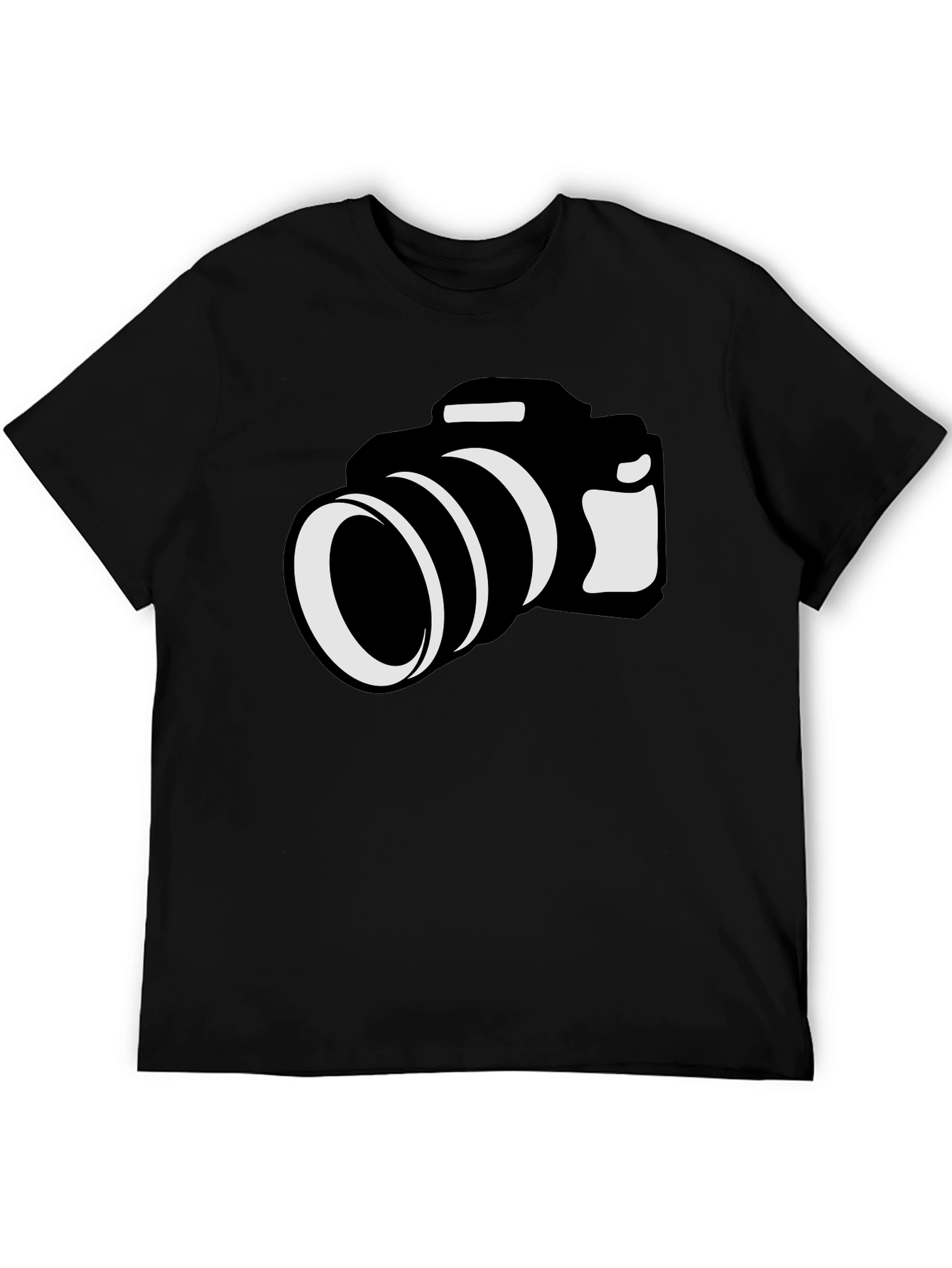 Photographer T-Shirt: Black Camera Graphic Tee