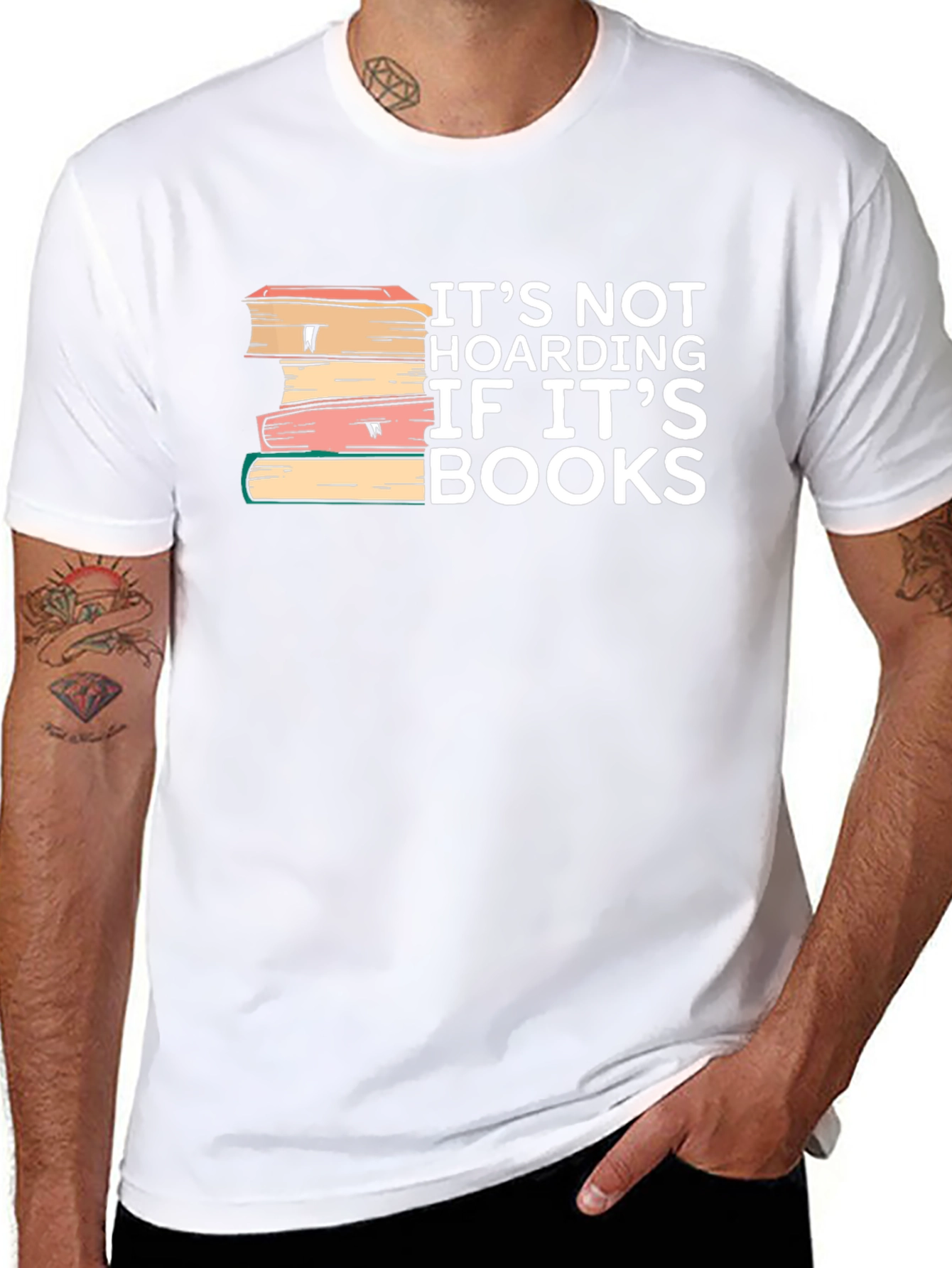 Book Lover T-Shirt - Its Not Hoarding Funny Tee