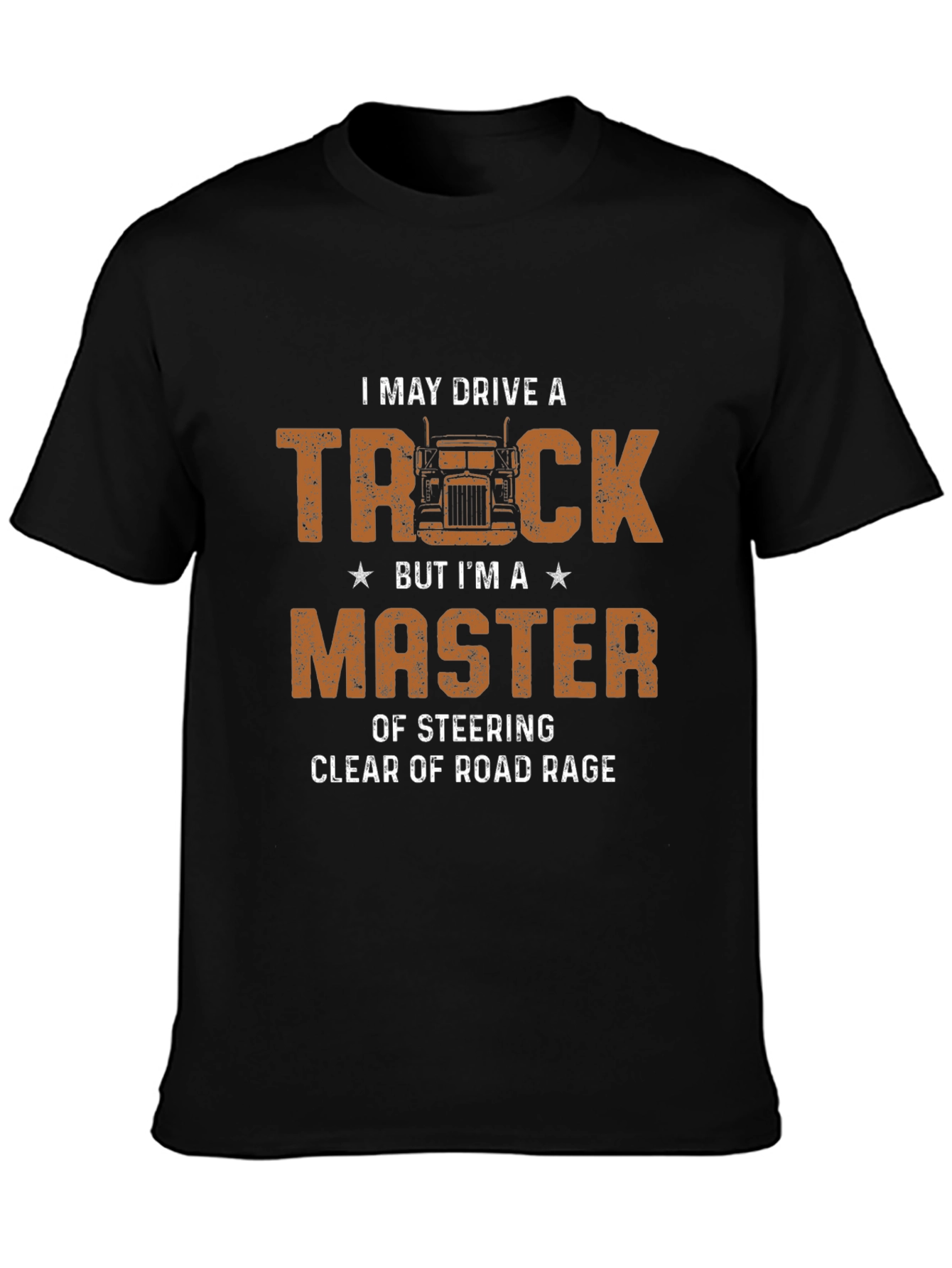 Trucker Master Black Graphic T-Shirt