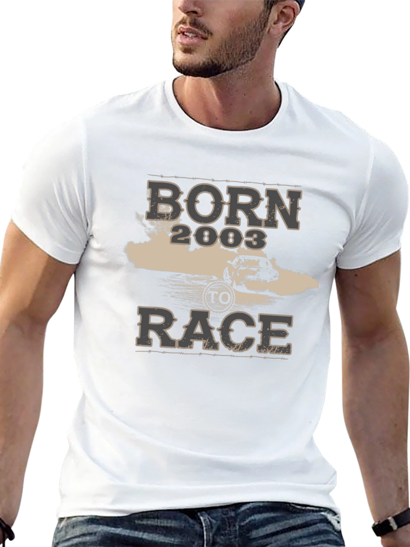 Born 2003 To Race T-Shirt - Black