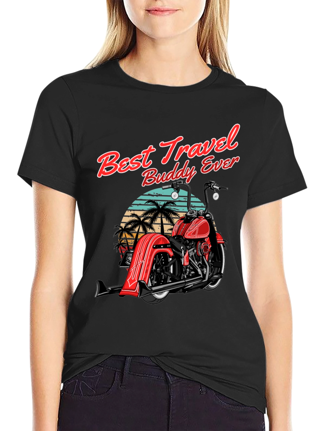 Best Travel Buddy Motorcycle T-Shirt