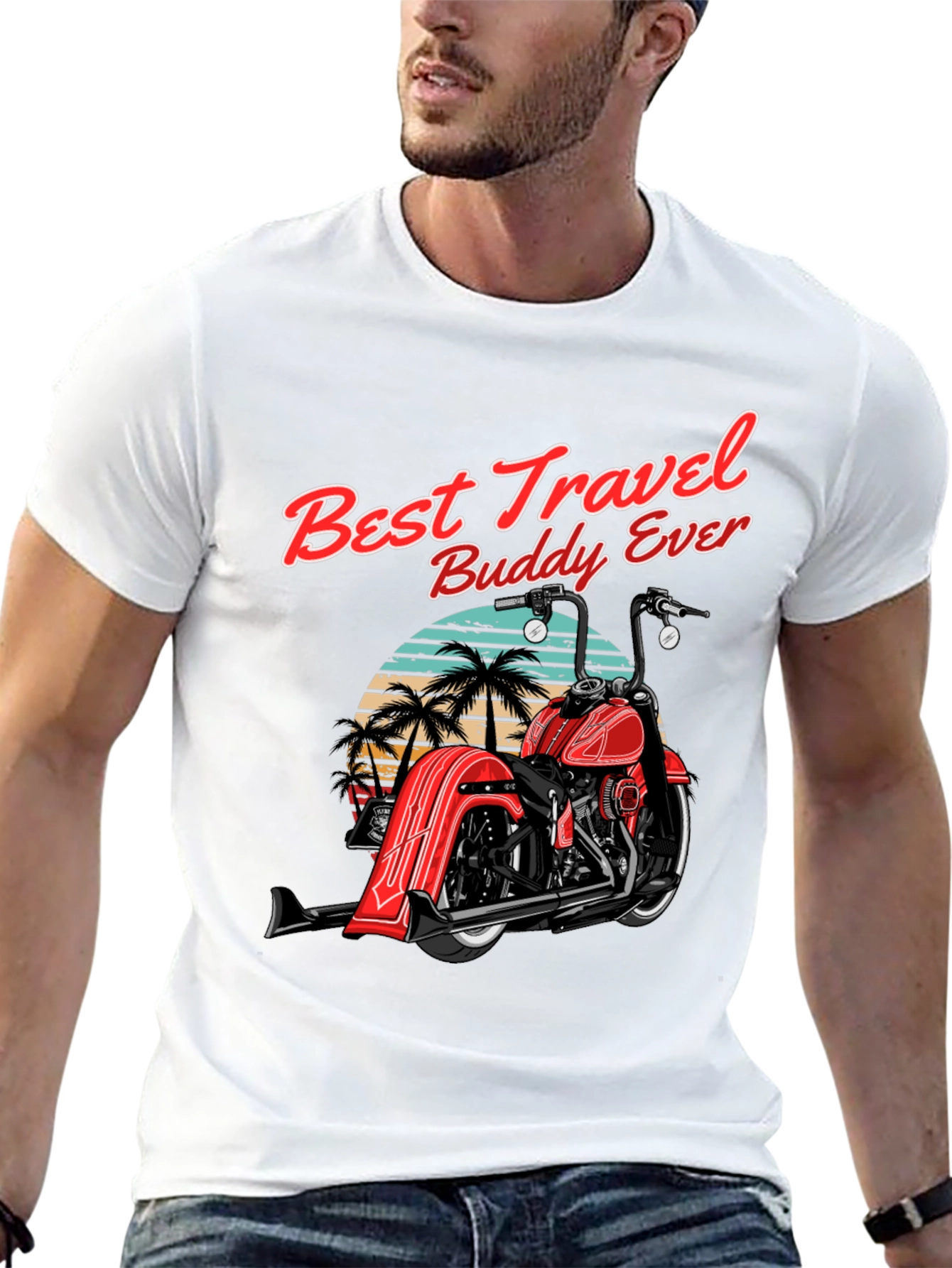 Best Travel Buddy Motorcycle T-Shirt