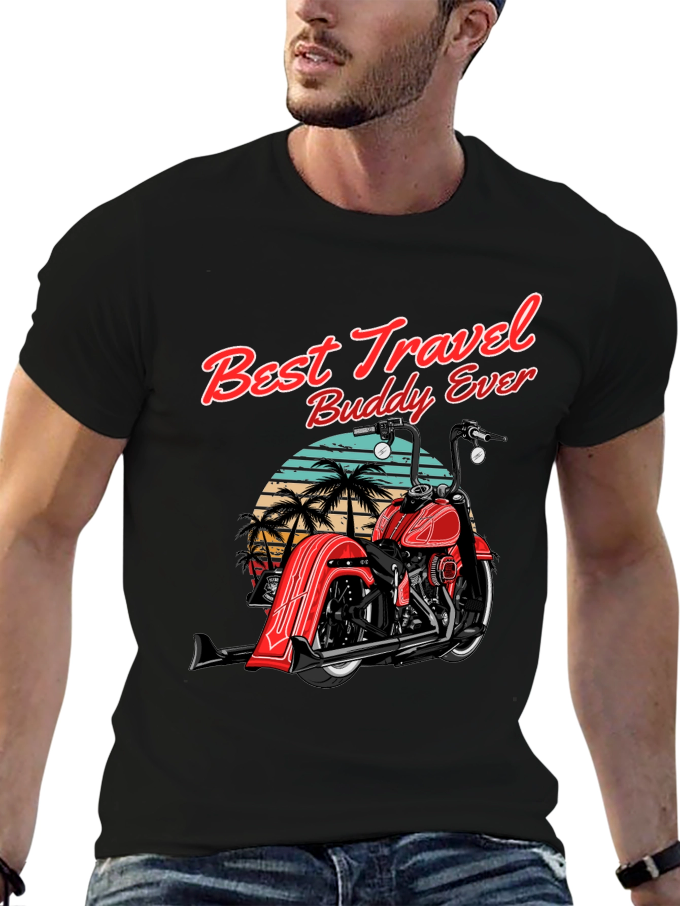 Best Travel Buddy Motorcycle T-Shirt