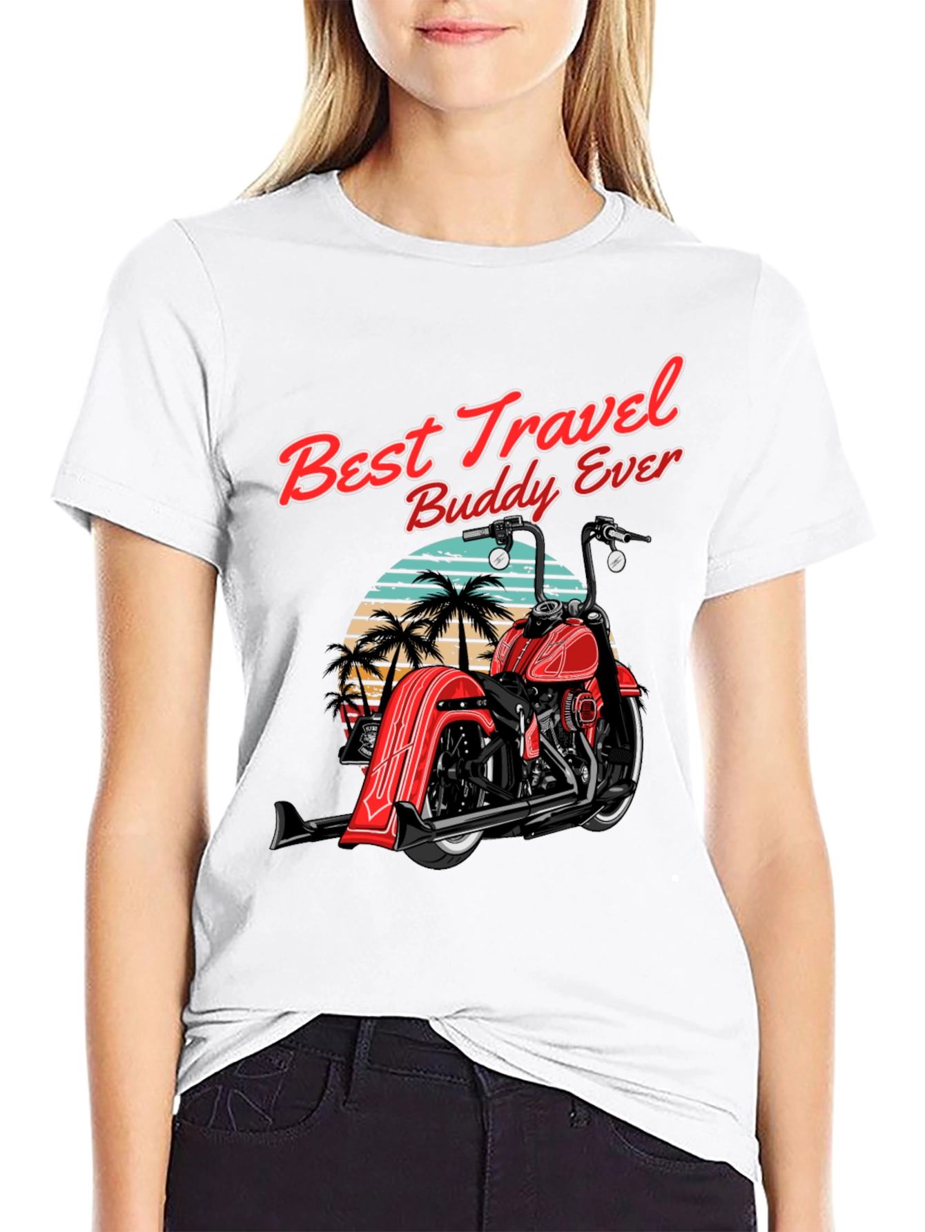 Best Travel Buddy Motorcycle T-Shirt