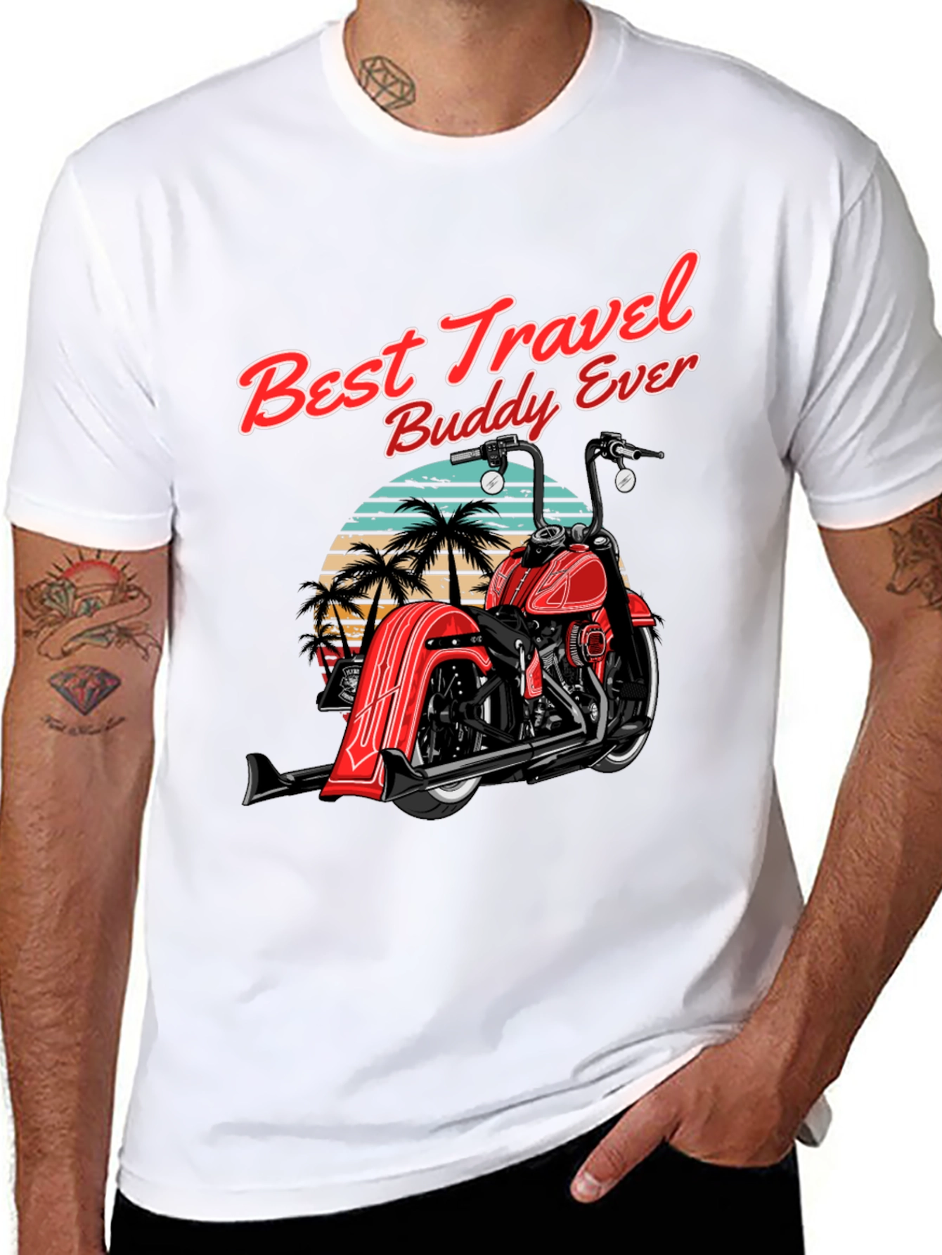 Best Travel Buddy Motorcycle T-Shirt