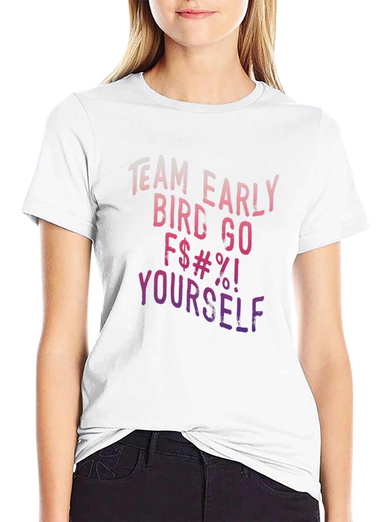 Funny Team Early Bird Graphic T-Shirt