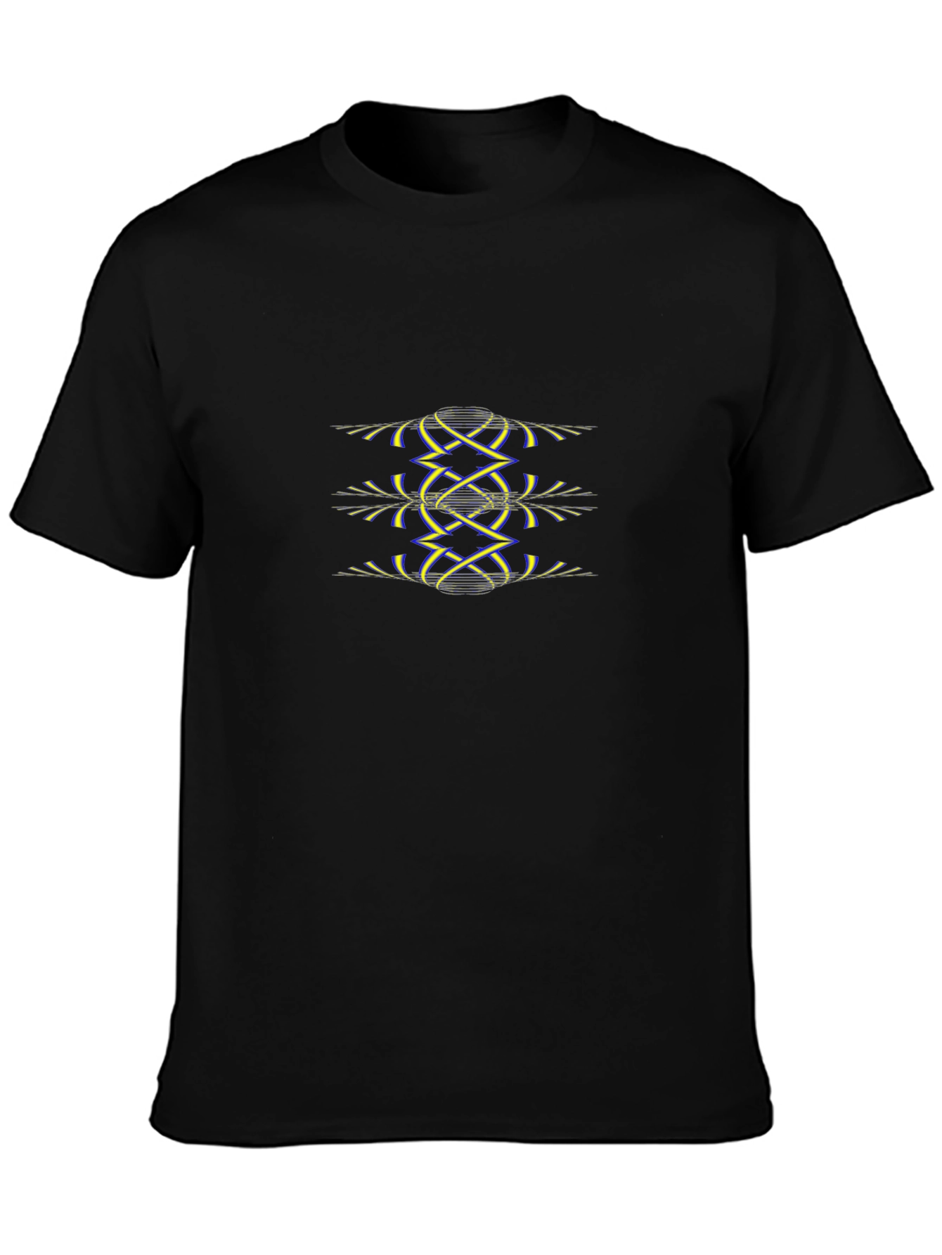 Abstract Graphic Black Tee