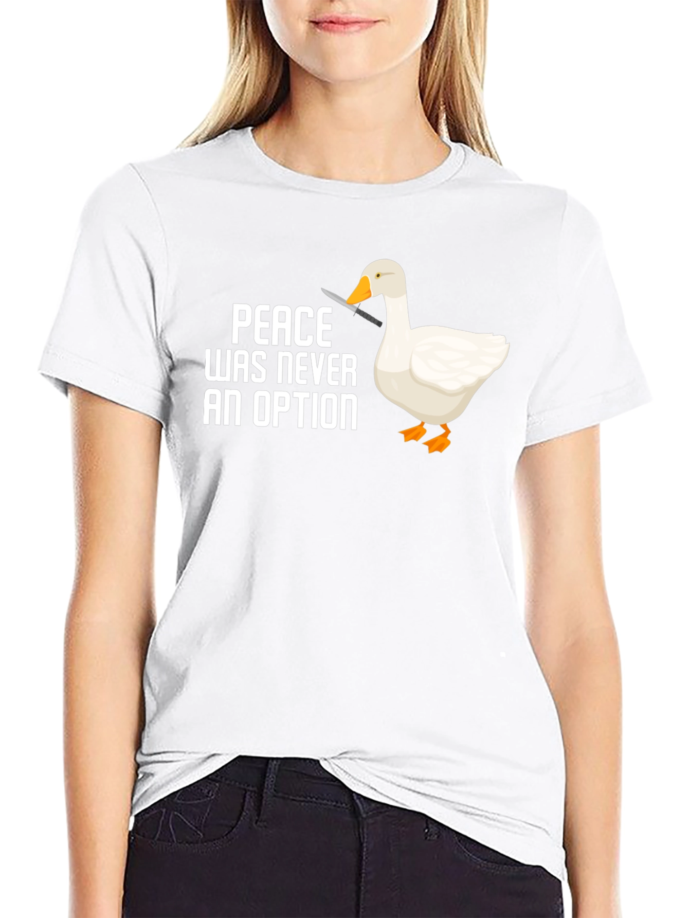 Peace Was Never An Option Goose T-Shirt