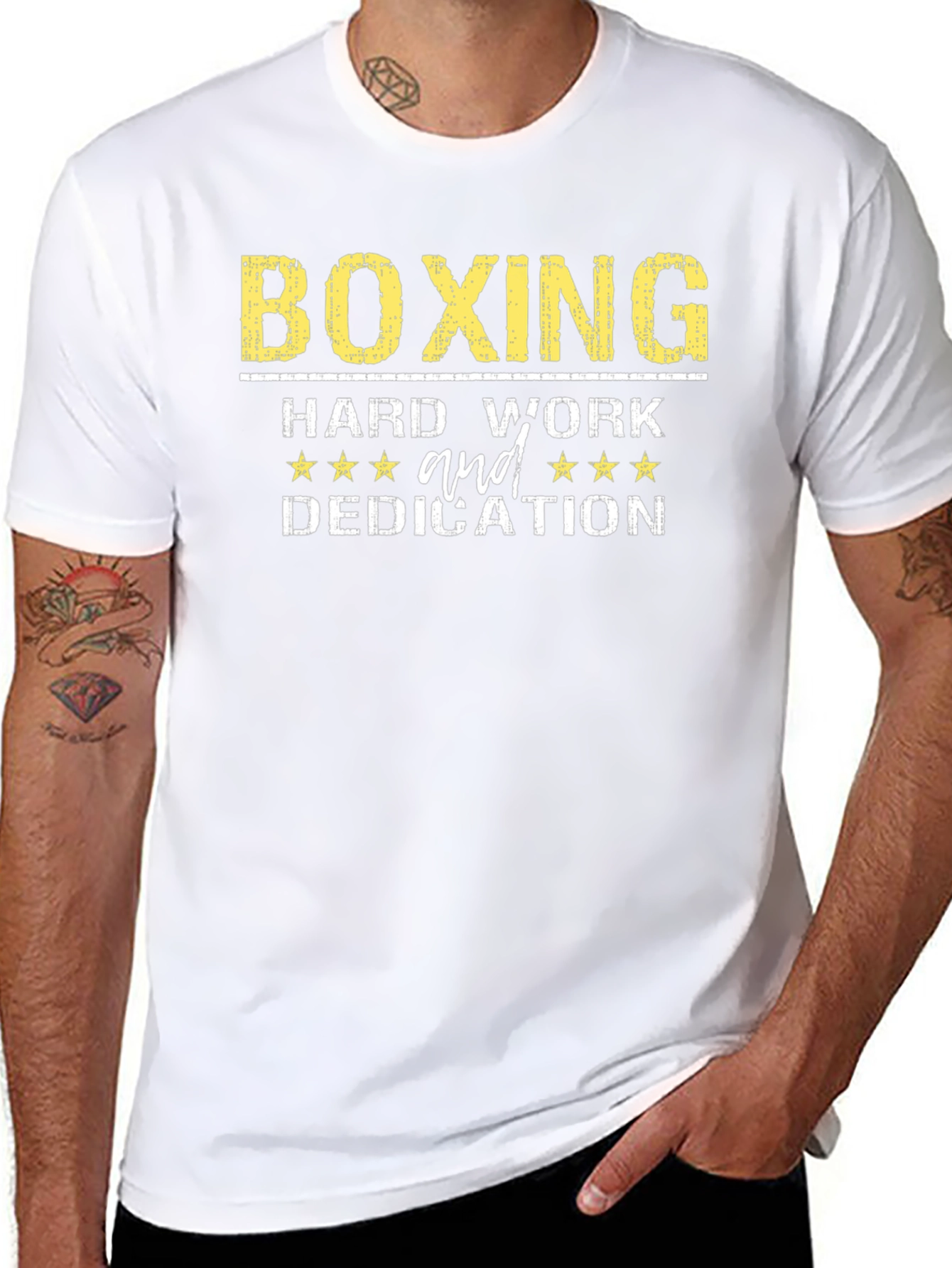 Boxing Hard Work and Dedication Graphic Tee