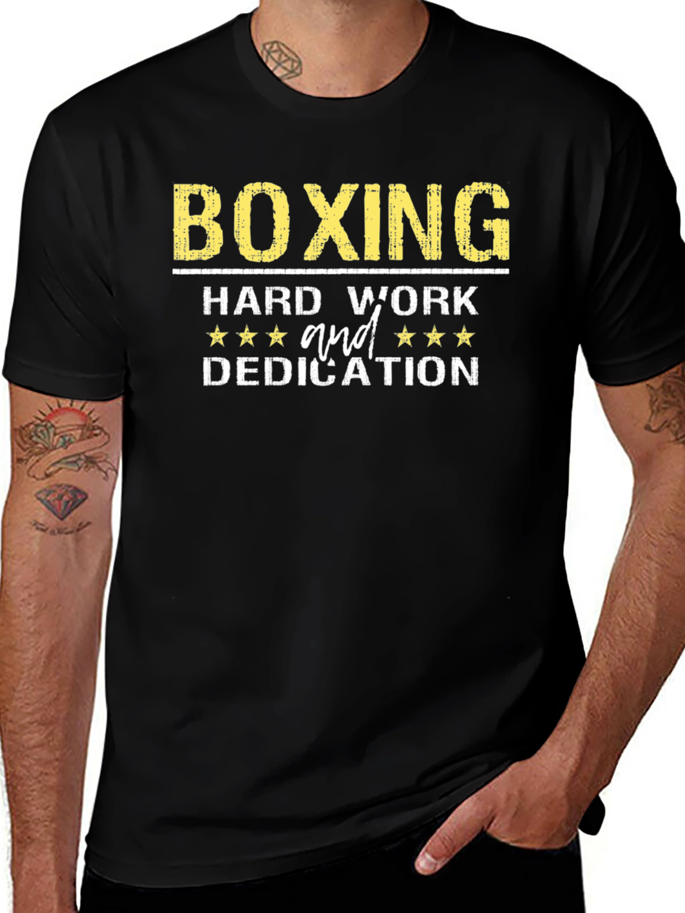 Boxing Hard Work and Dedication Graphic Tee