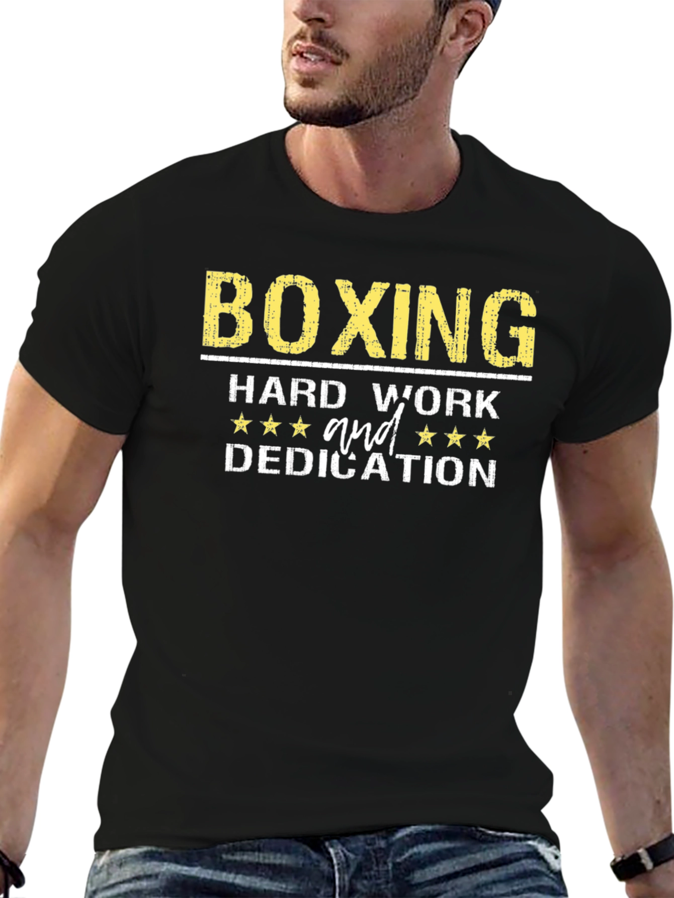 Boxing Hard Work and Dedication Graphic Tee