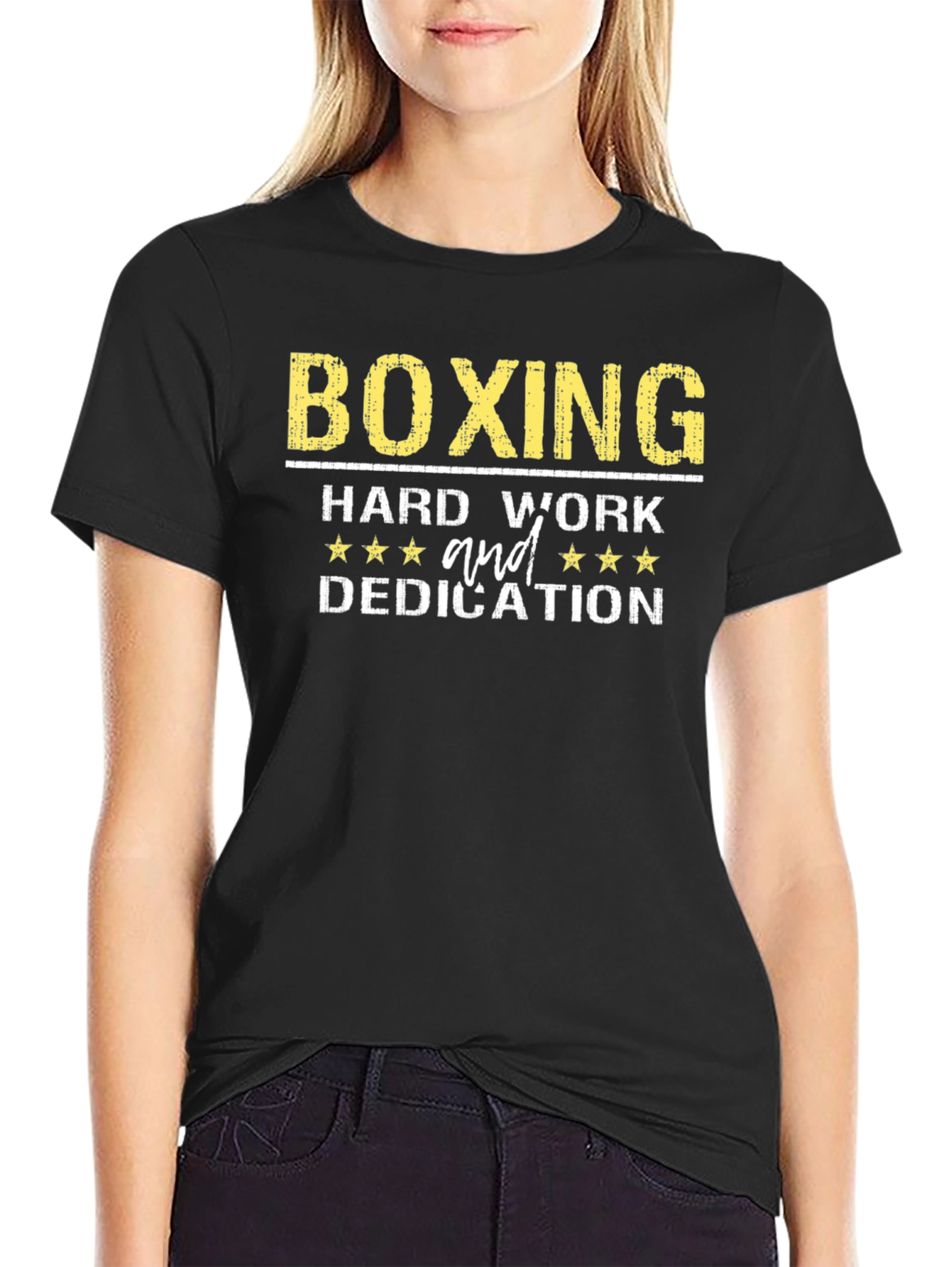 Boxing Hard Work and Dedication Graphic Tee
