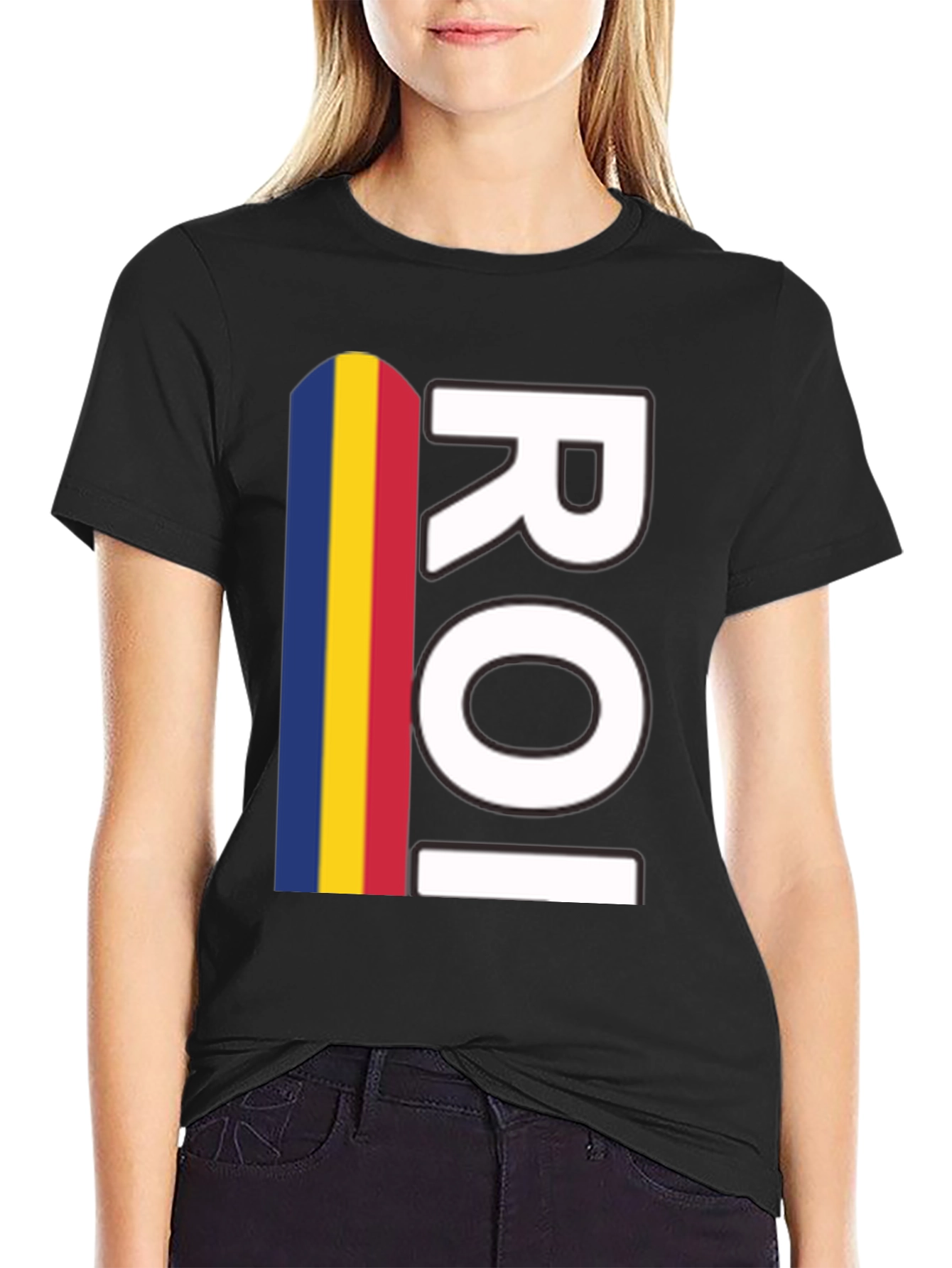 Romania ROI Flag T-Shirt Pride Tee