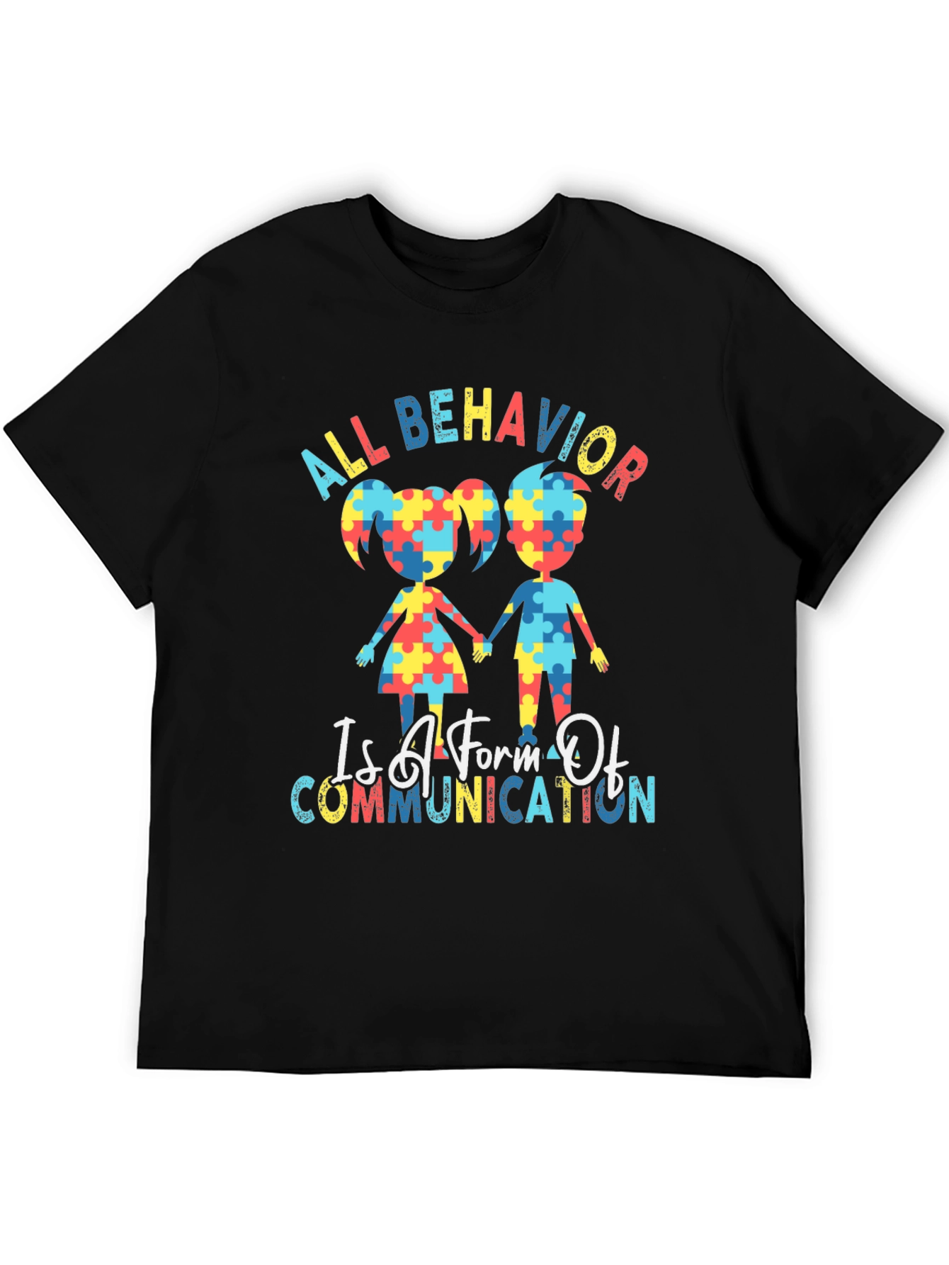 Autism Awareness Puzzle Piece Graphic T-Shirt