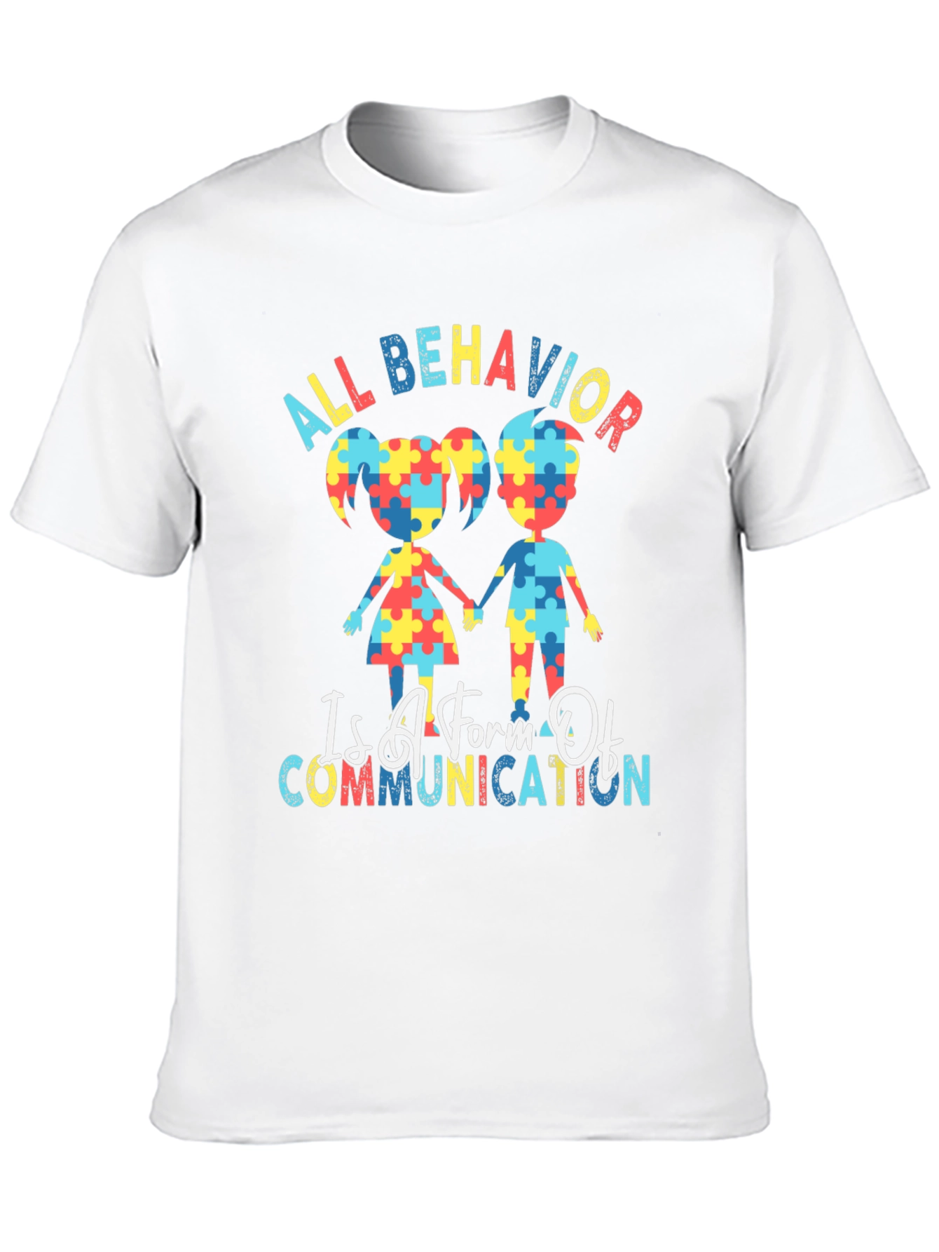 Autism Awareness Puzzle Piece Graphic T-Shirt