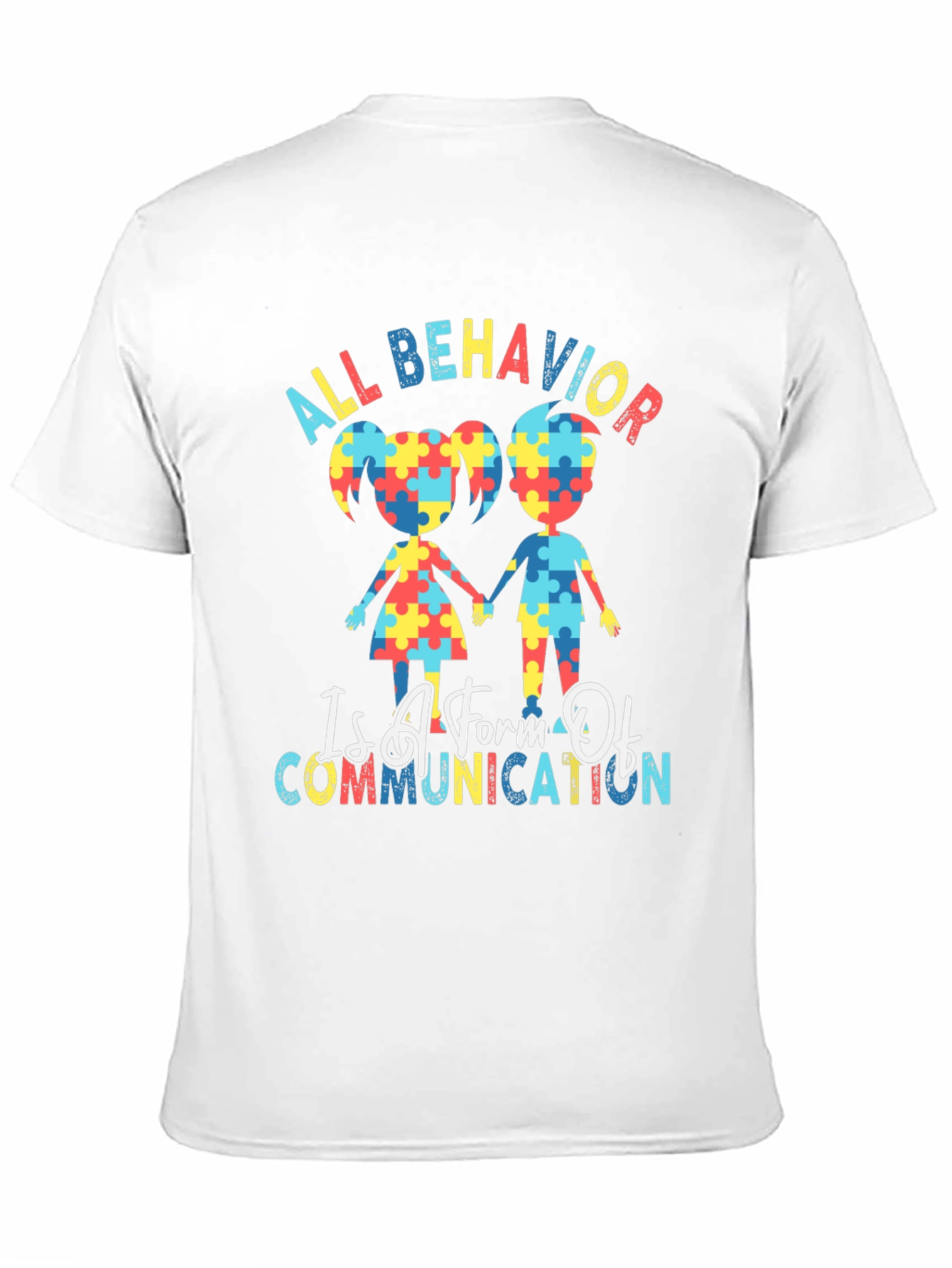 Autism Awareness Puzzle Piece Graphic T-Shirt