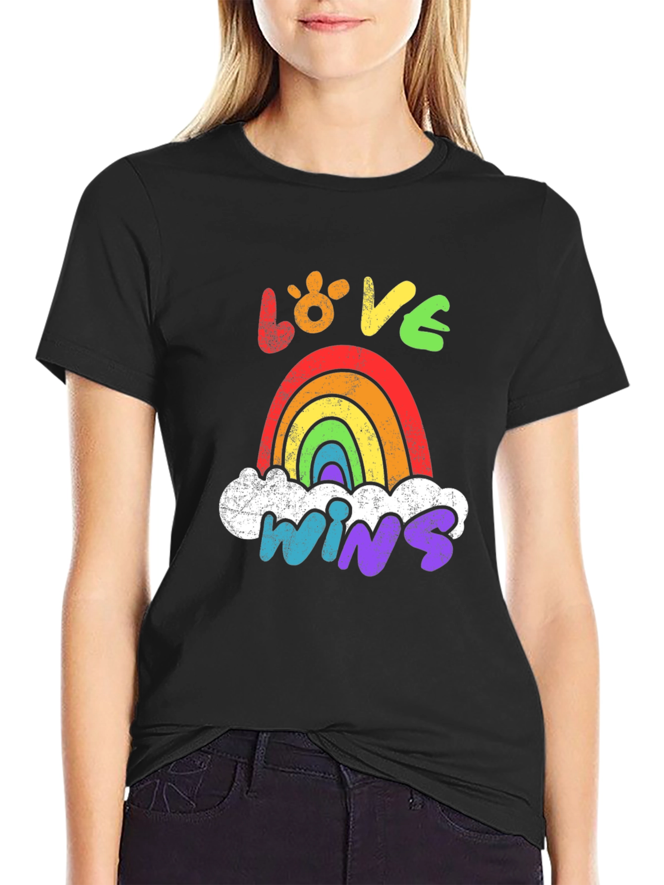 Love Wins Rainbow Graphic Tee