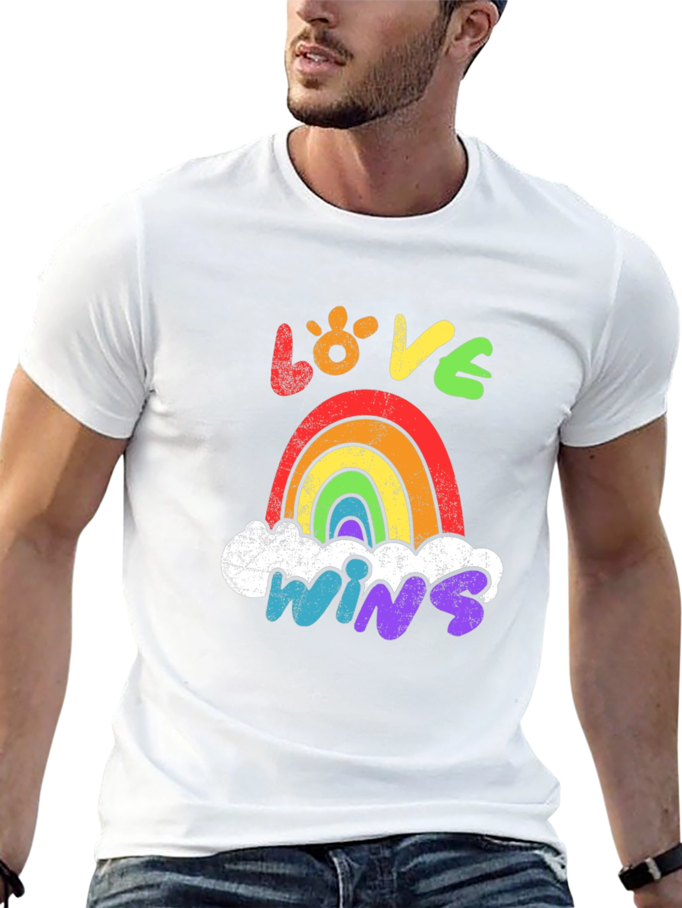 Love Wins Rainbow Graphic Tee