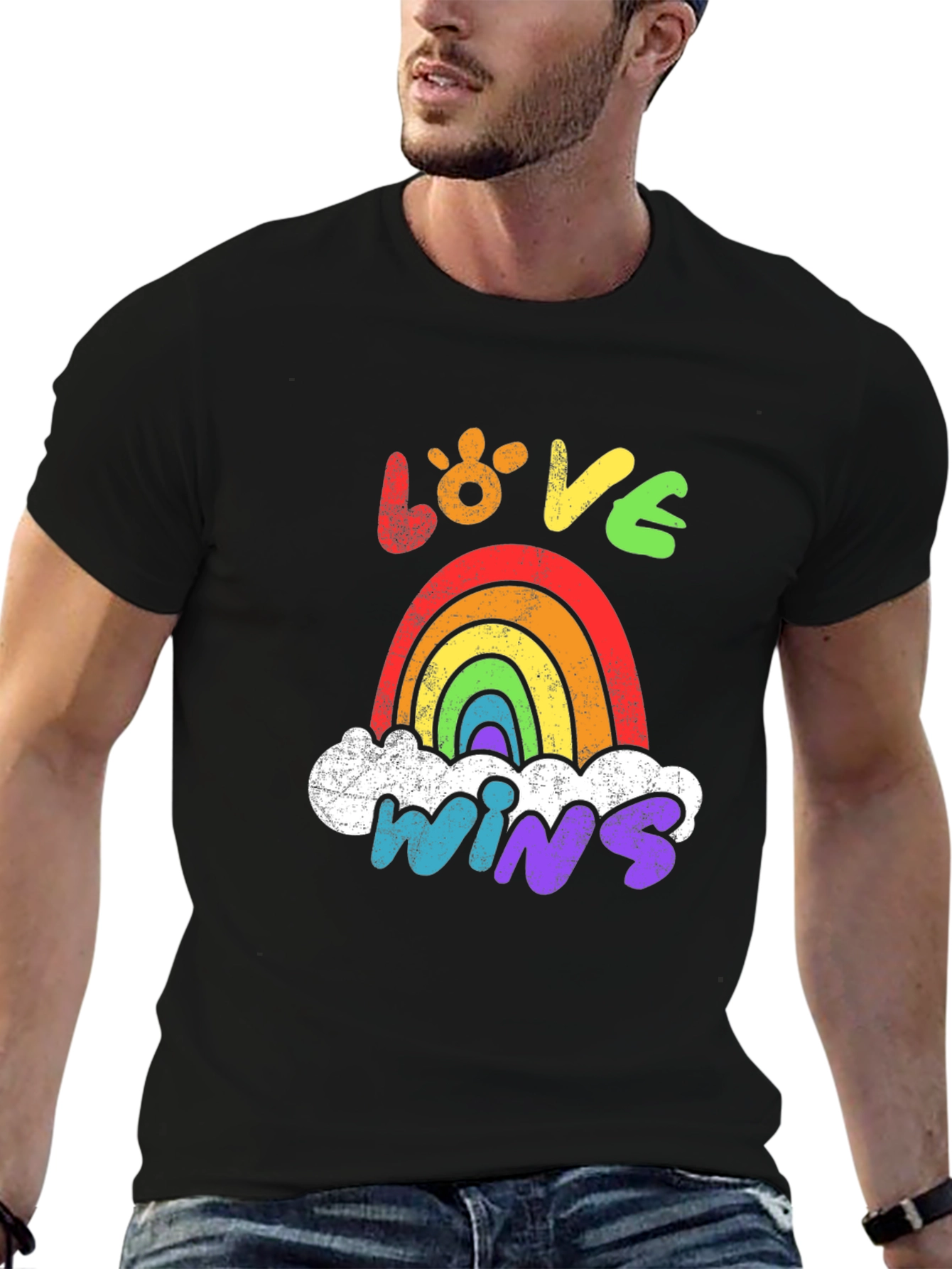 Love Wins Rainbow Graphic Tee