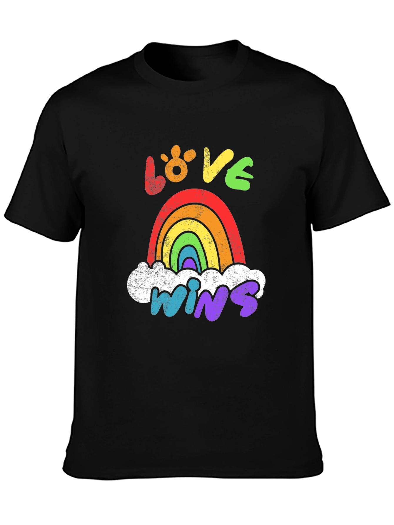 Love Wins Rainbow Graphic Tee