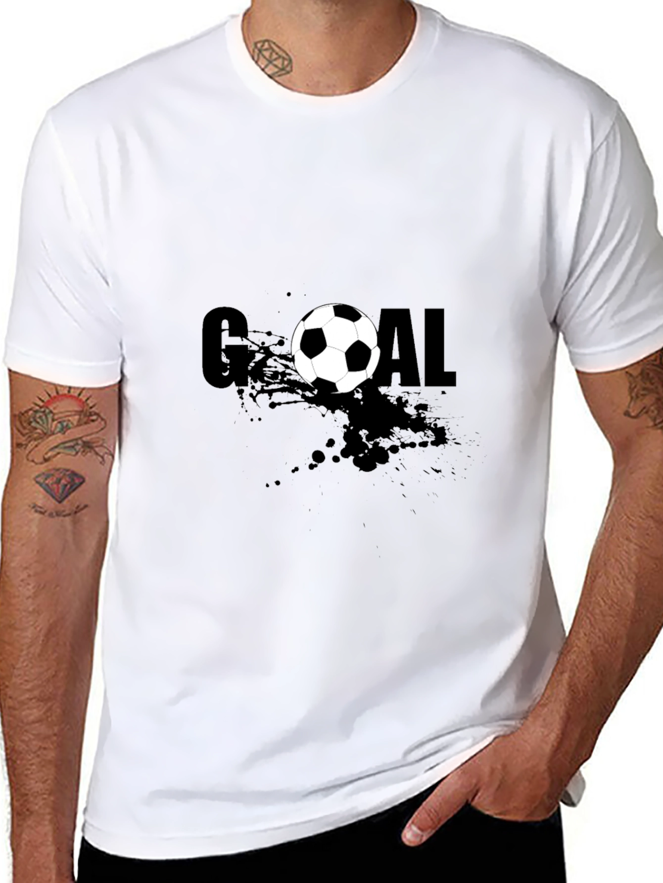 Goal T-Shirt Soccer Ball Design