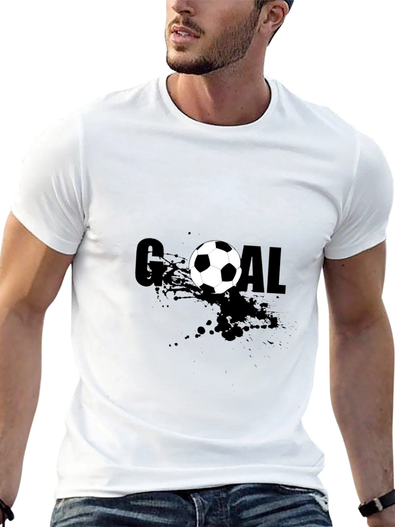 Goal T-Shirt Soccer Ball Design