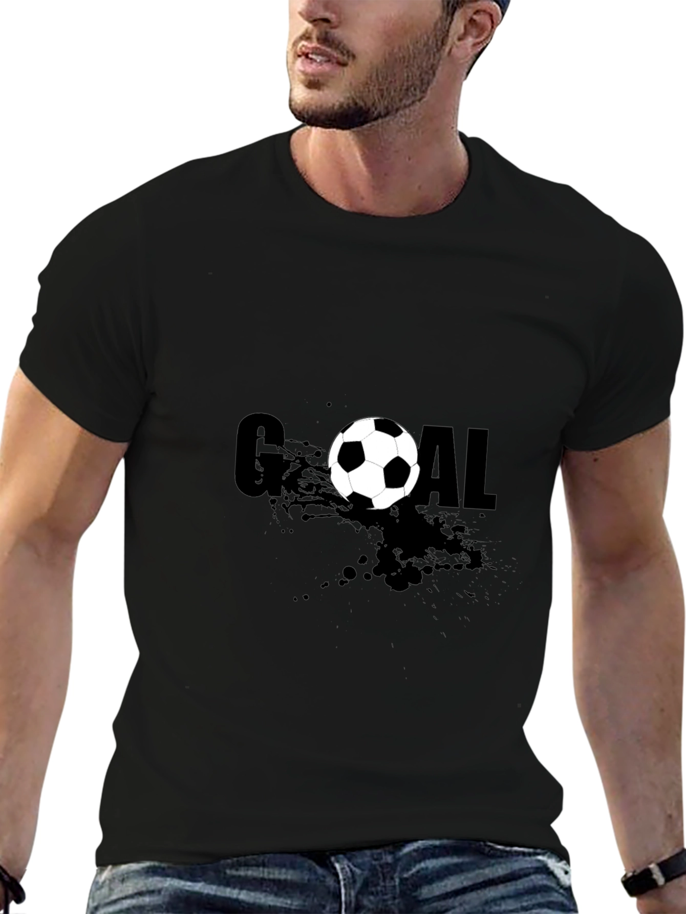 Goal T-Shirt Soccer Ball Design