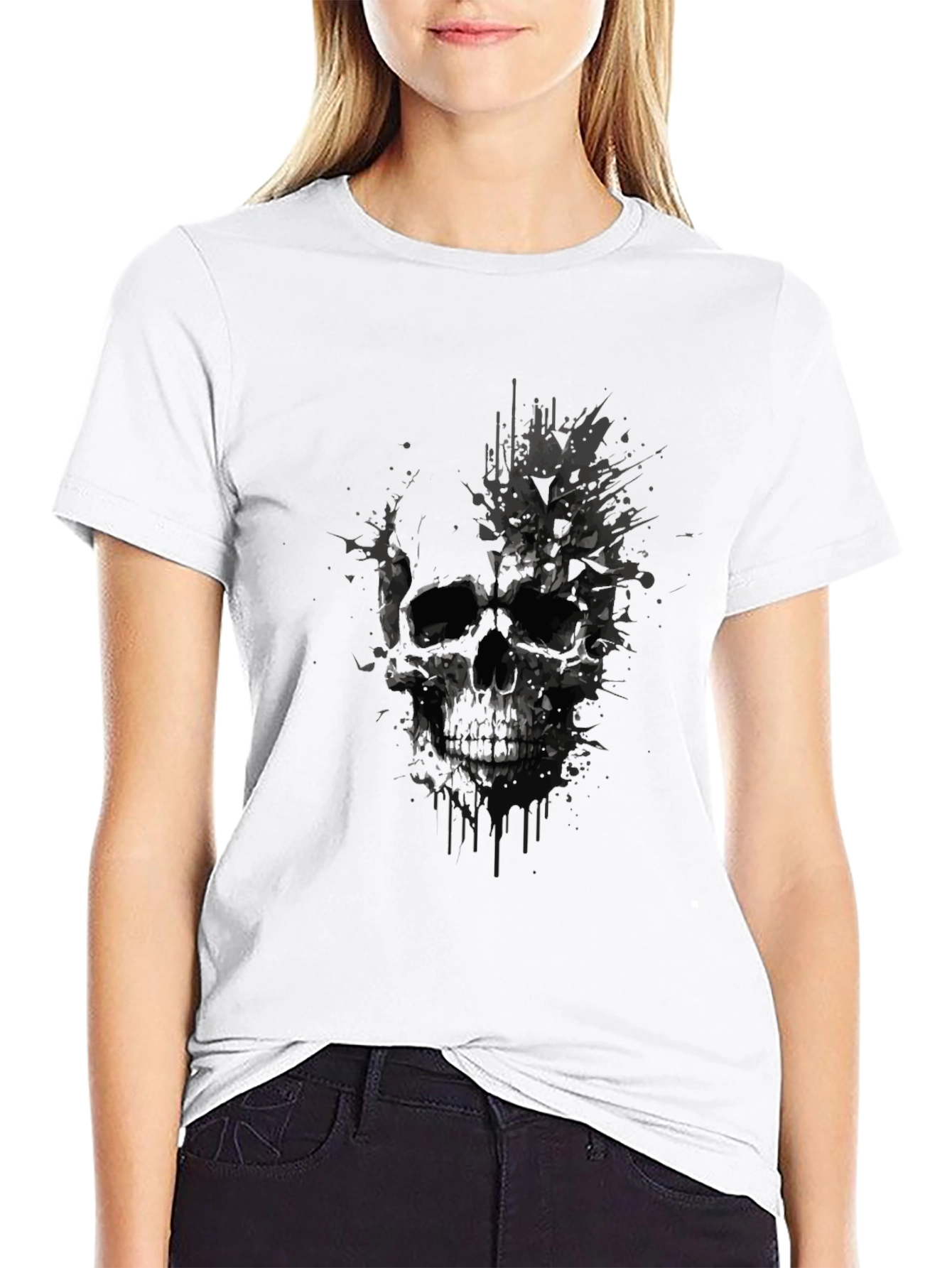 Skull Graphic Tee - Mens Black T-Shirt