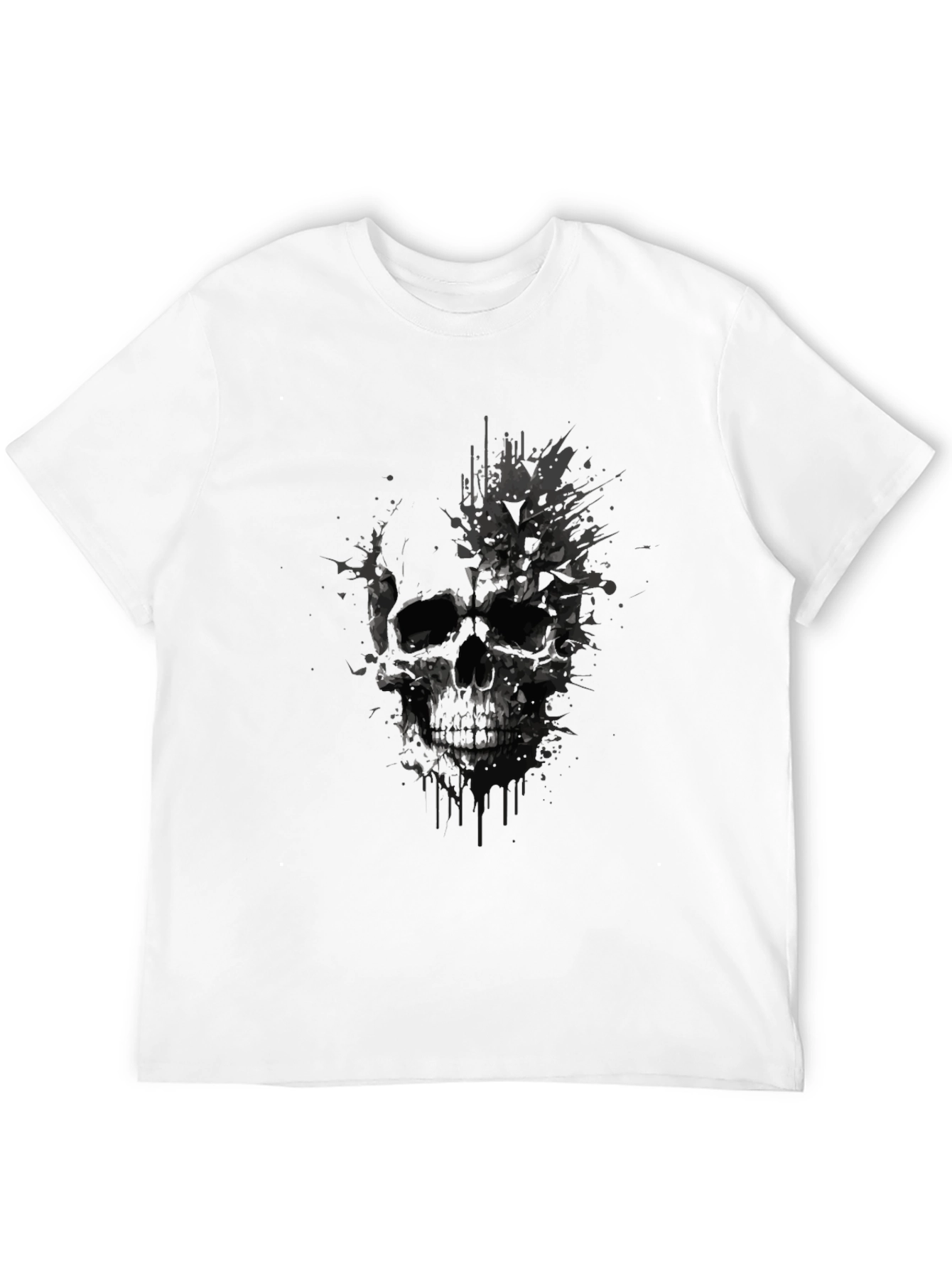 Skull Graphic Tee - Mens Black T-Shirt