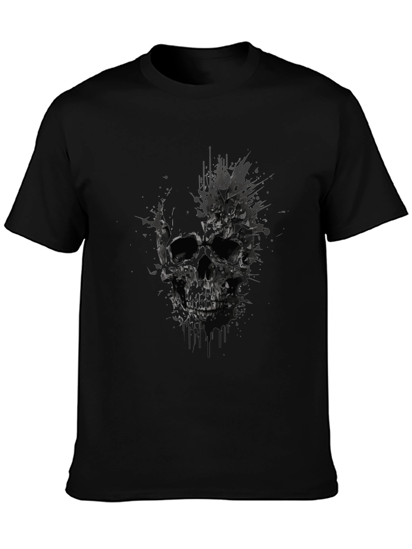 Skull Graphic Tee - Mens Black T-Shirt