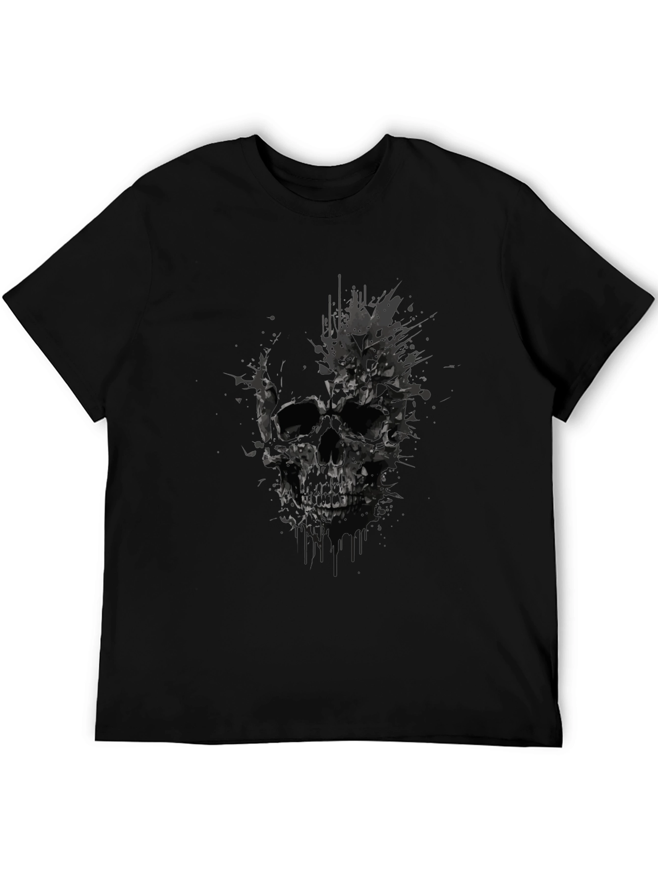Skull Graphic Tee - Mens Black T-Shirt