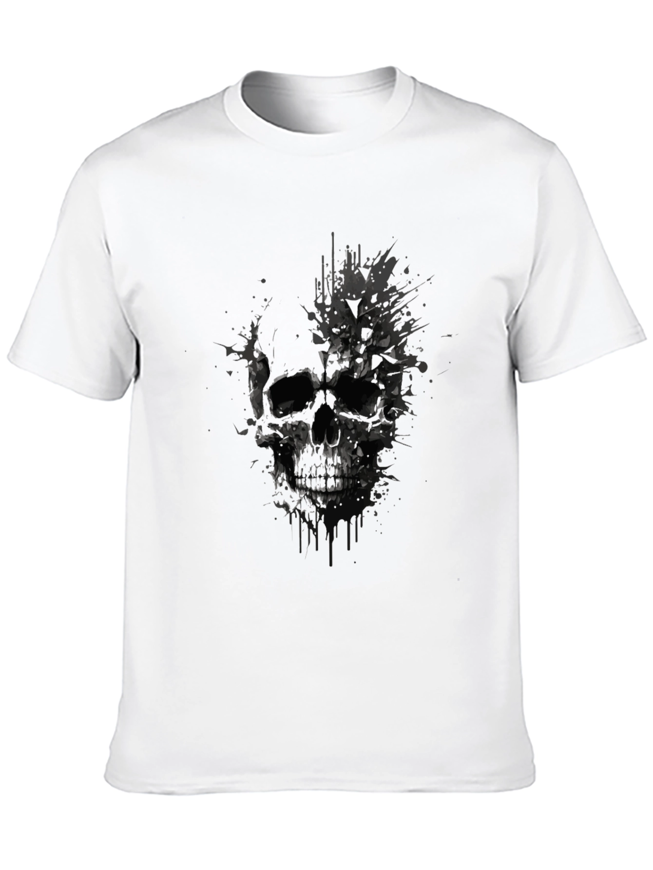 Skull Graphic Tee - Mens Black T-Shirt