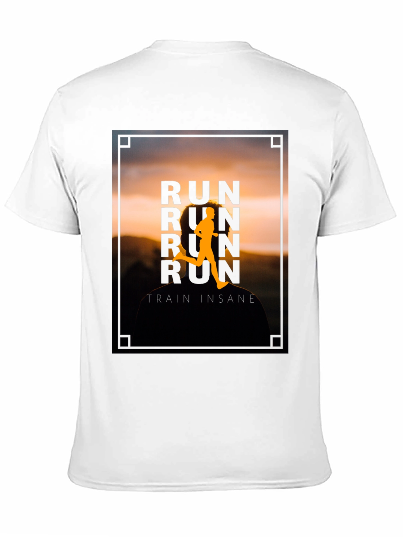 Run Train Insane Graphic Tee - Black Cotton T-Shirt