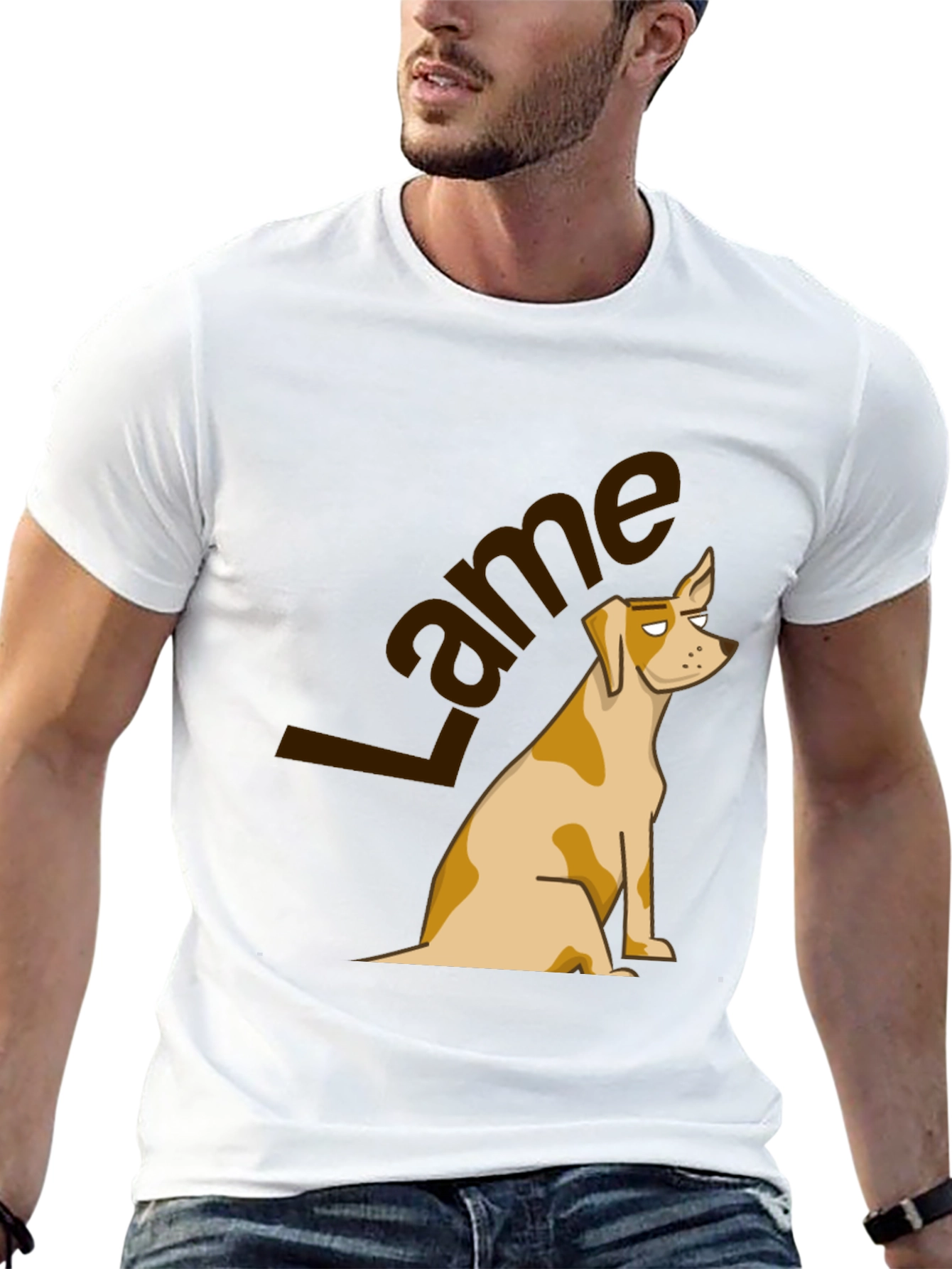 Lame Dog Graphic Tee - Casual Humor T-Shirt