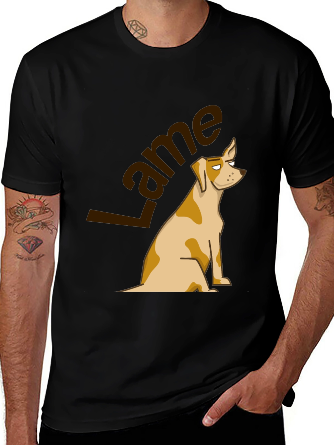 Lame Dog Graphic Tee - Casual Humor T-Shirt