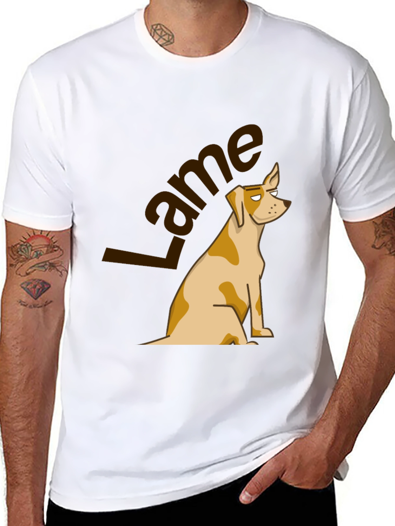 Lame Dog Graphic Tee - Casual Humor T-Shirt
