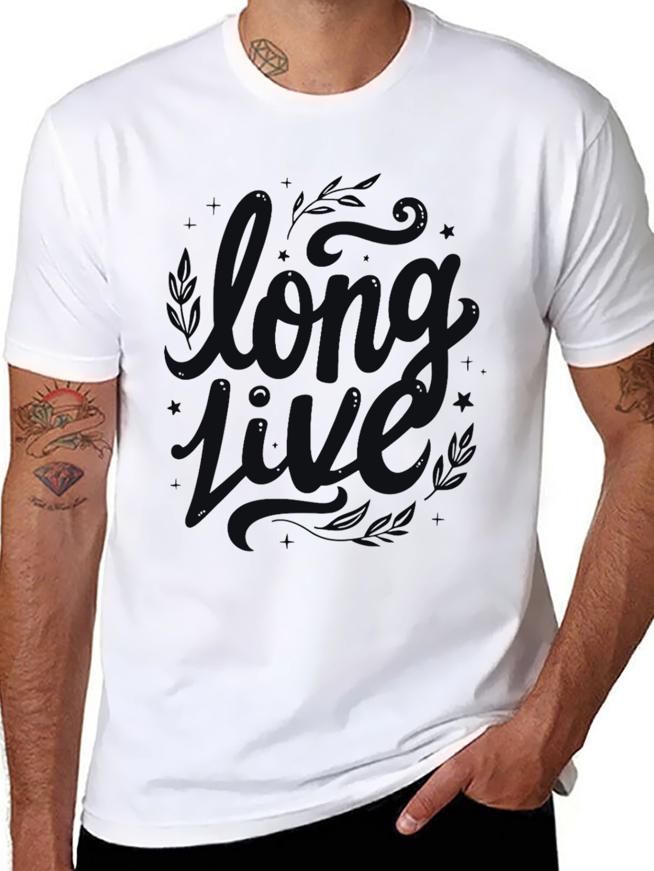 Long Live Graphic T-Shirt - Stylish Mens Tee