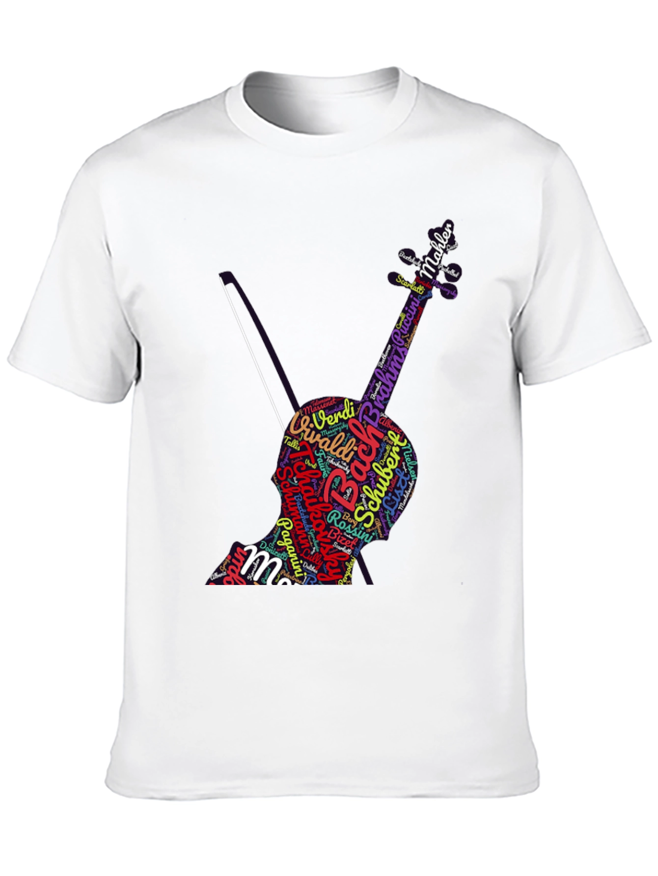 Music Composer Word Art Cello T-Shirt