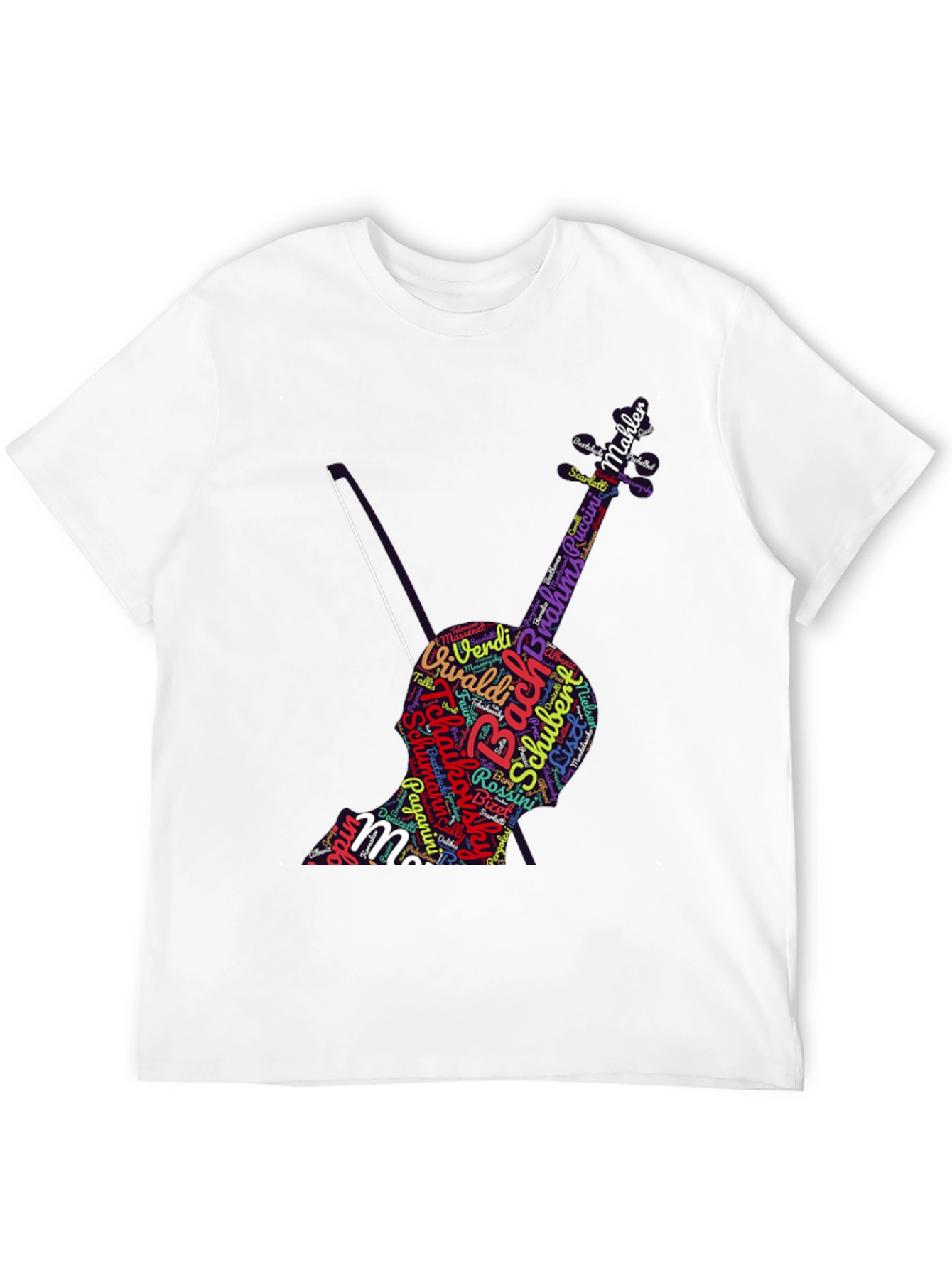 Music Composer Word Art Cello T-Shirt
