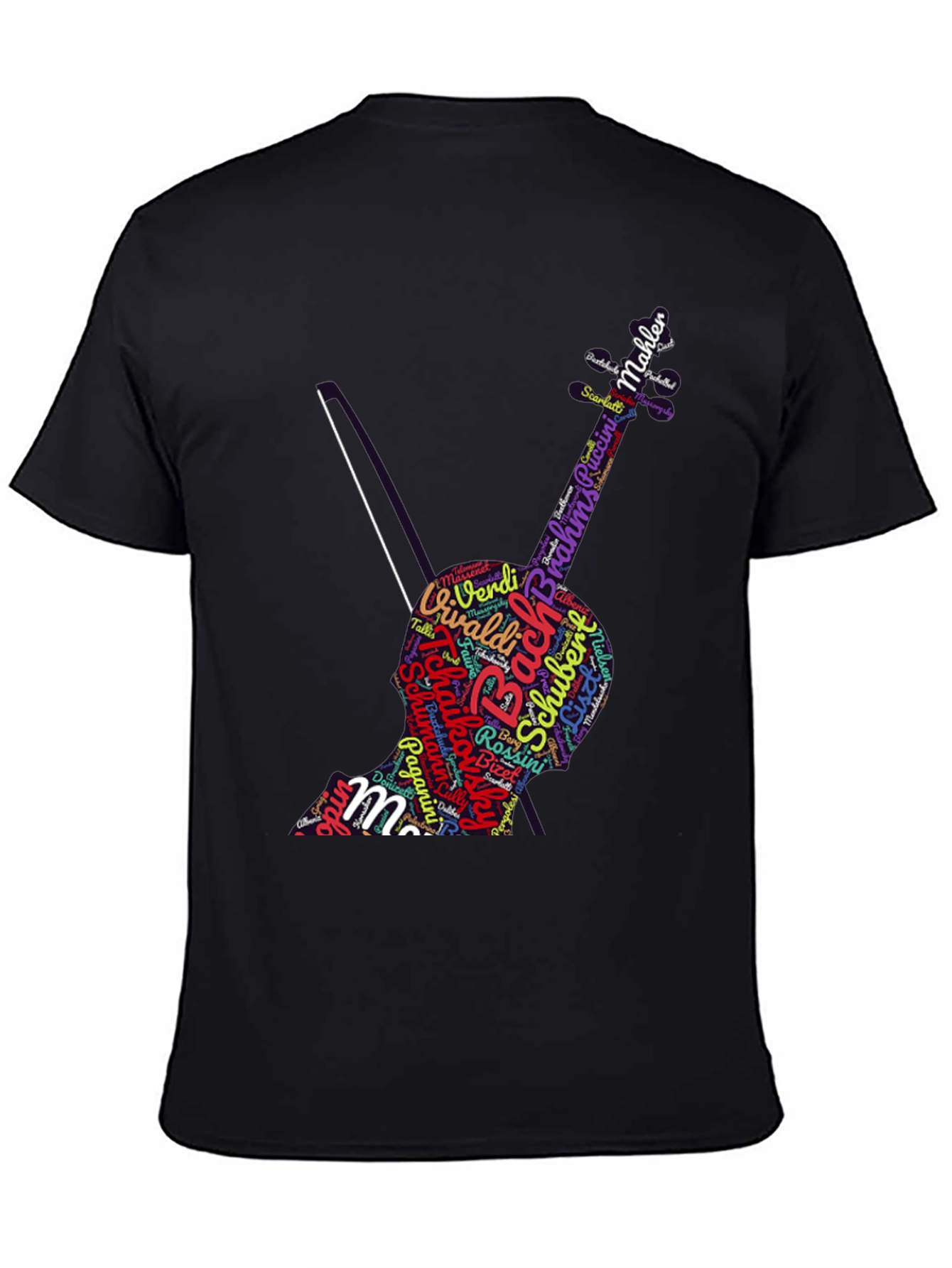 Music Composer Word Art Cello T-Shirt