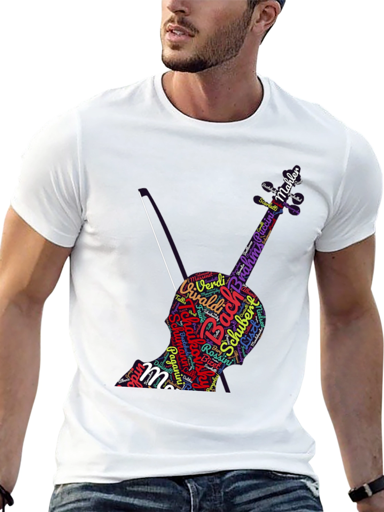 Music Composer Word Art Cello T-Shirt
