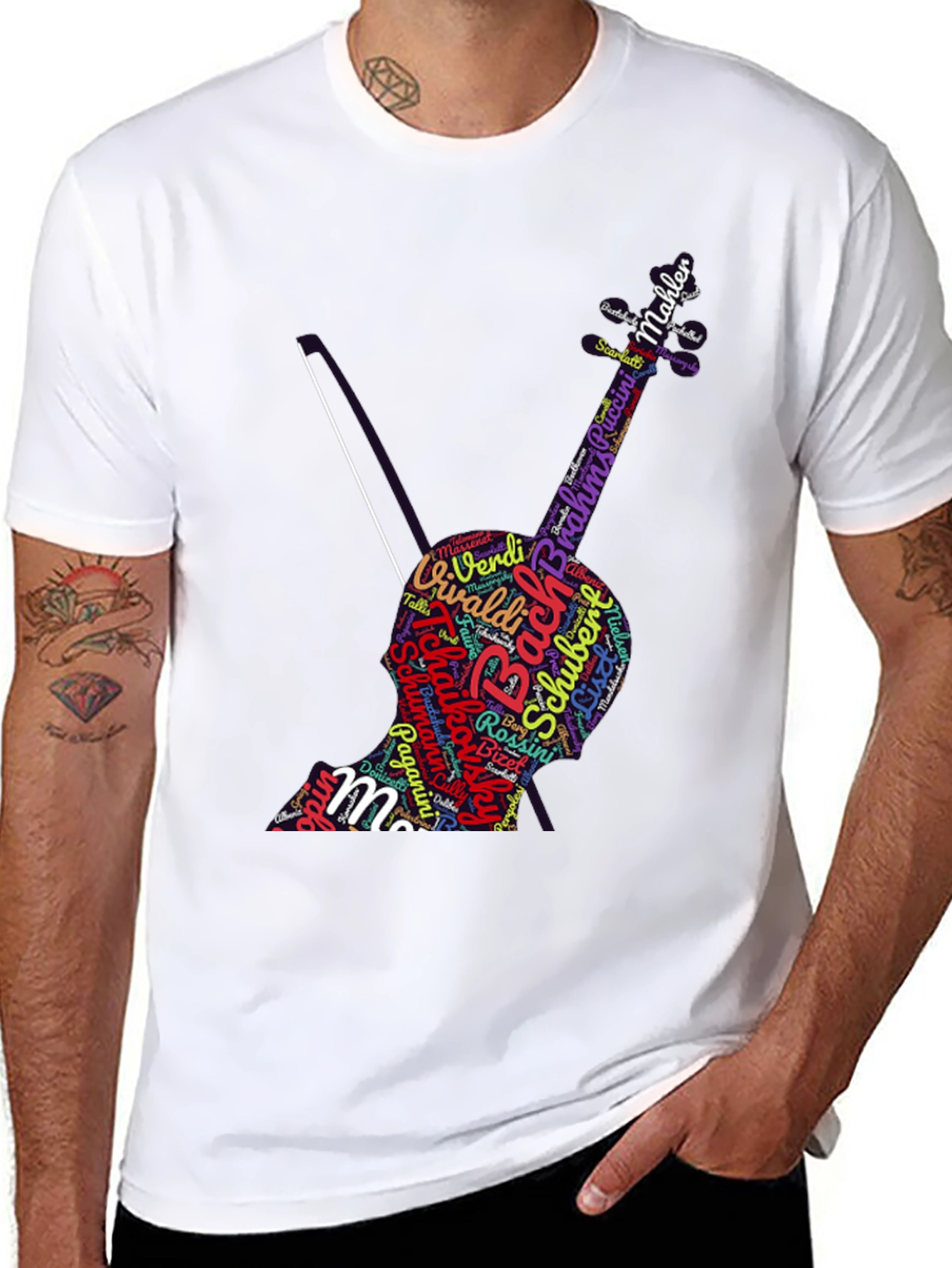 Music Composer Word Art Cello T-Shirt