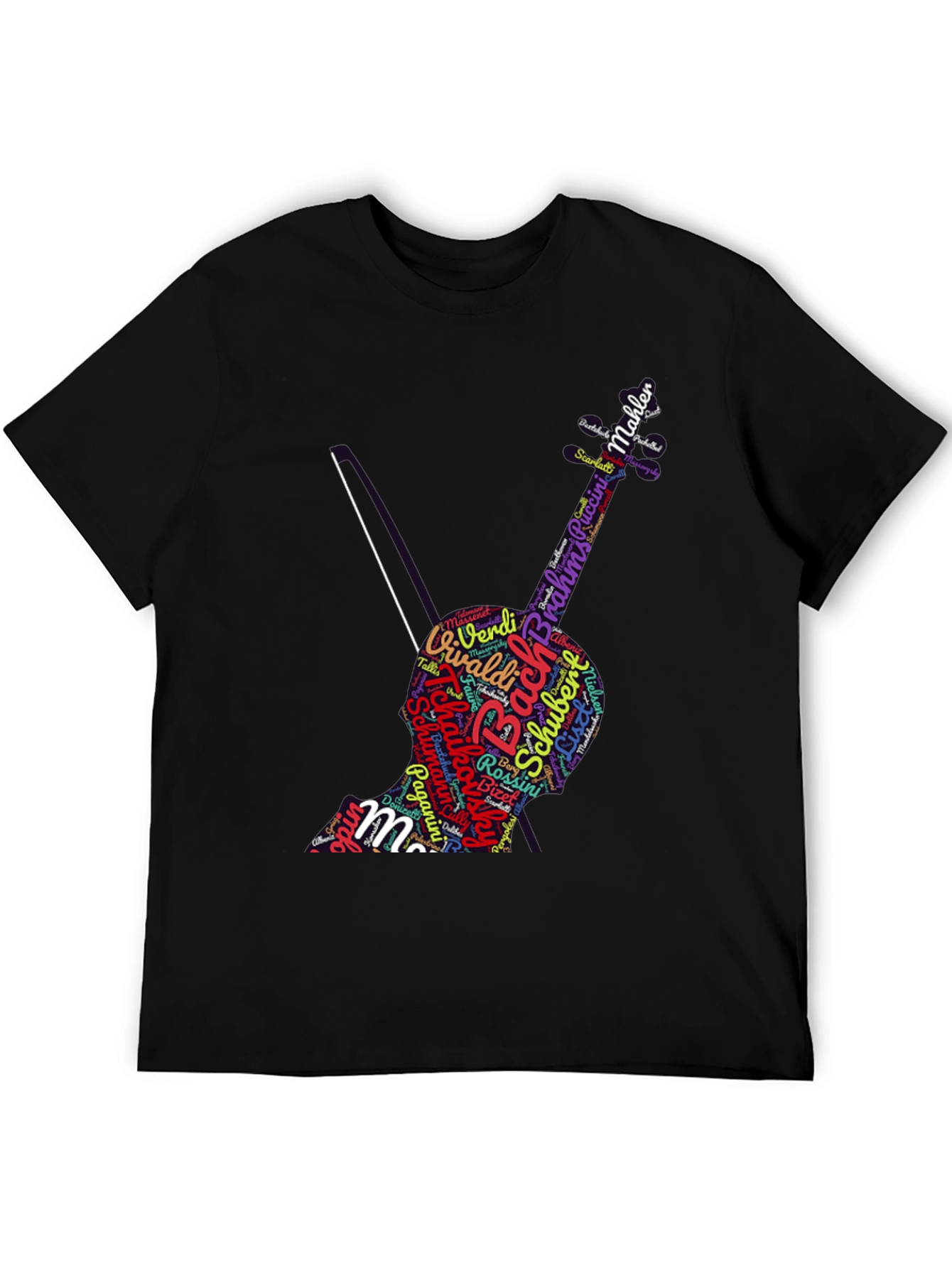 Music Composer Word Art Cello T-Shirt