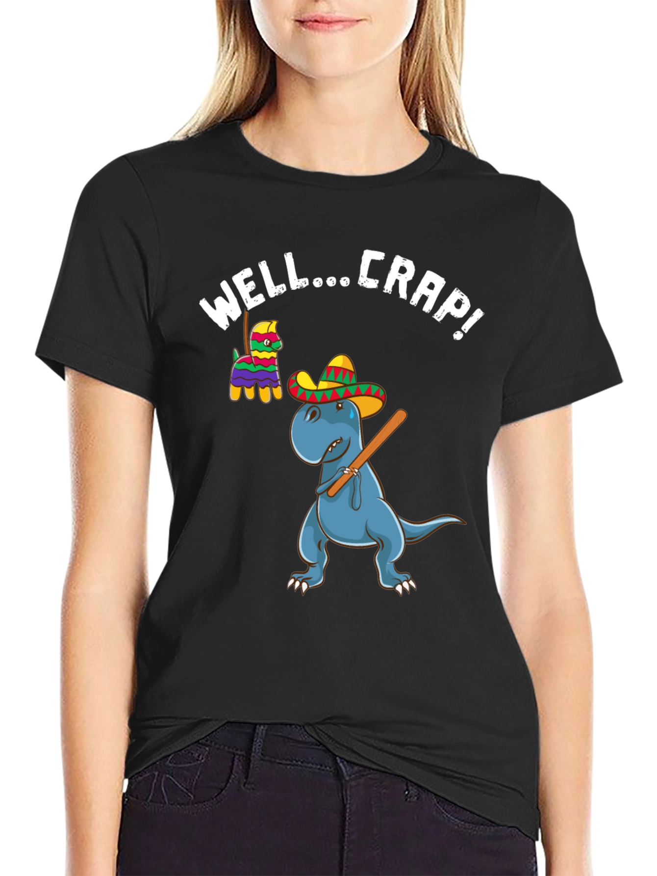 Dinosaur Piñata Funny Graphic T-Shirt