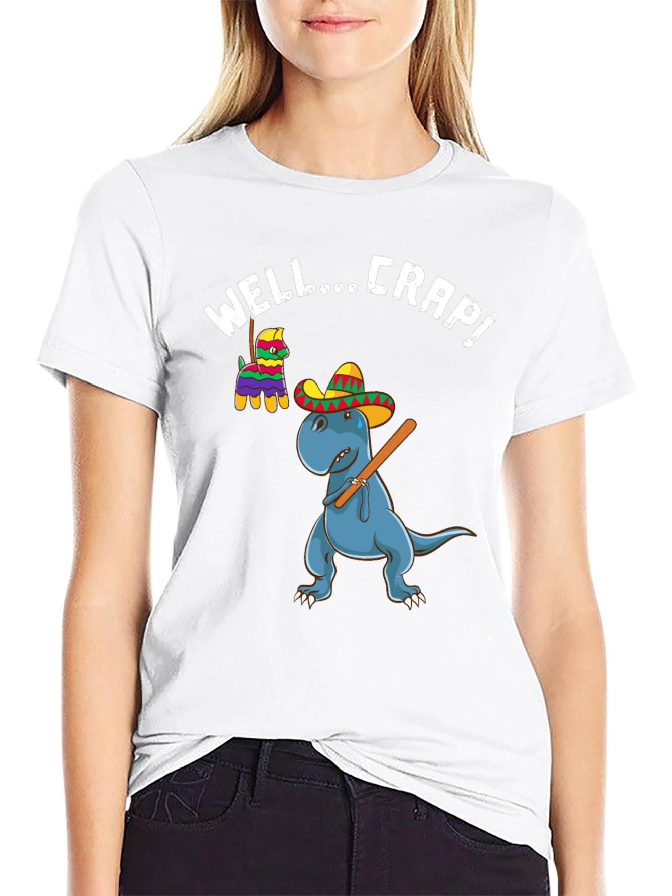 Dinosaur Piñata Funny Graphic T-Shirt